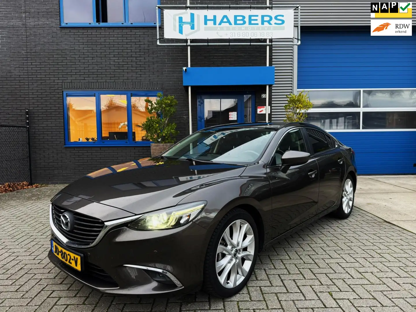 Mazda 6 2.2D SkyActiv-D 150 Skylease GT 150PK|Navi|Xenon|L Brun - 1