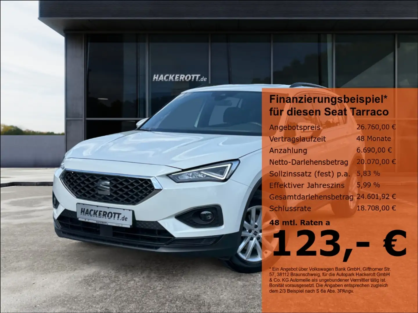 SEAT Tarraco Style 1.5 TSI ACT 7-Sitzer AHK Full Link Panorama Weiß - 1