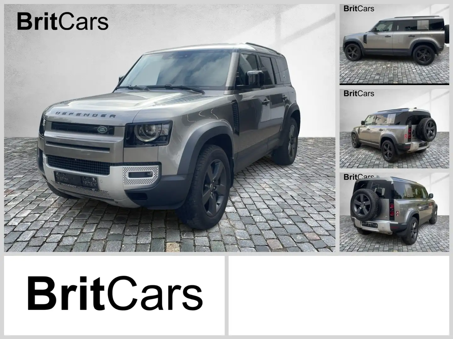 Land Rover Defender 110 2.0 P400e  ACC AHK 20 Zoll ST.HZ. Silber - 1