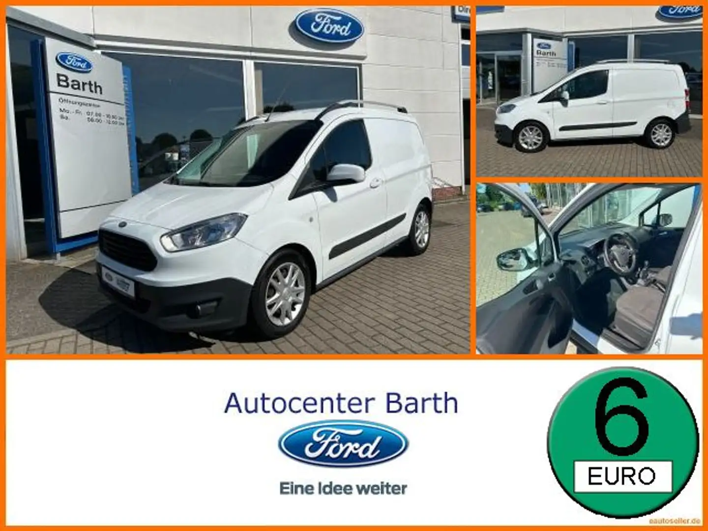 Ford Transit Courier 1.0 EcoBoost Trend Klima Wit - 1