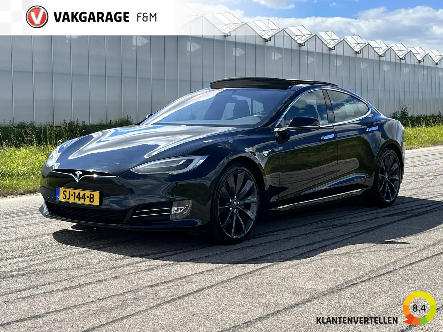 Tesla Model S 75D Base Zwart - 1