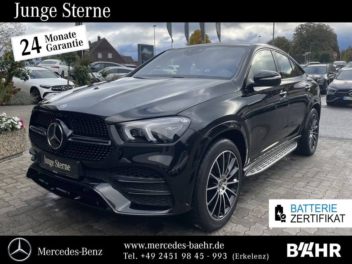 Mercedes-Benz GLE 350 GLE 350 e 4M Coupé AMG+Night/Pano/AHK/Distronic Schwarz - 1