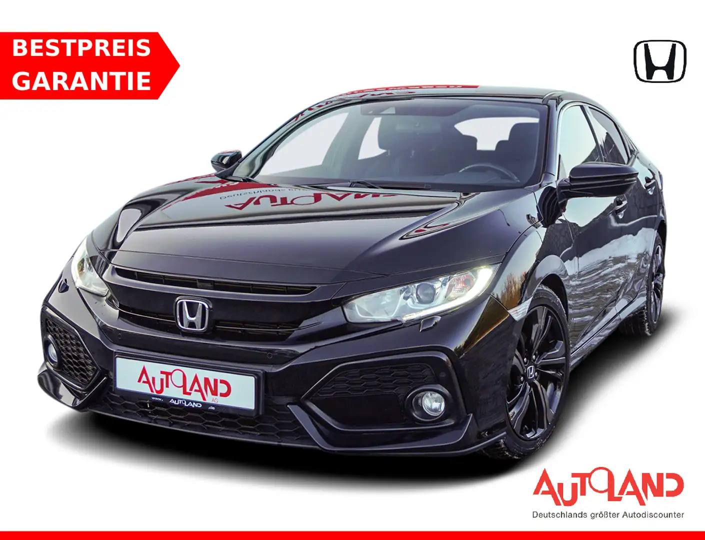 Honda Civic 1.0 Elegance Navi ACC PDC Kamera Bluetooth Schwarz - 1