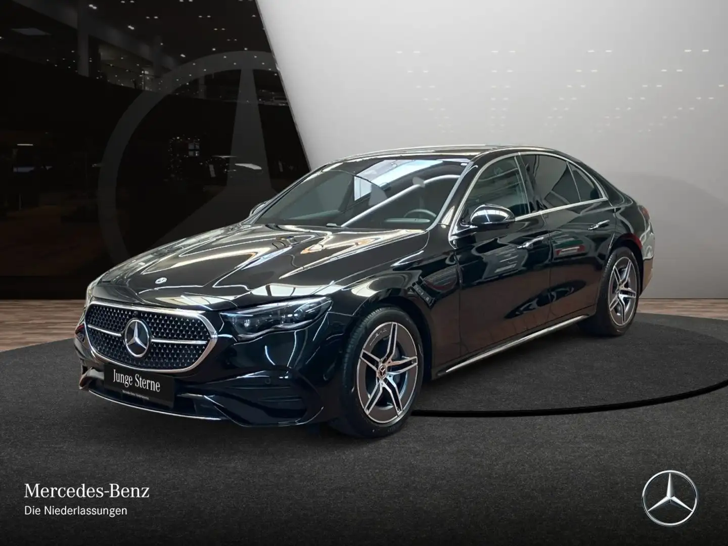 Mercedes-Benz E 450 d 4M AMG 360° Pano Distr. Spurhalt-Ass PTS Noir - 2