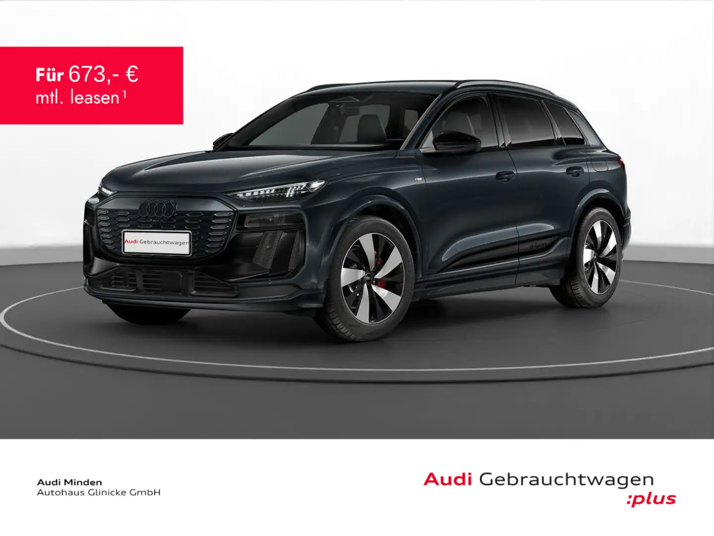 Audi Q6 e-tron S line AHK LED LM 20" Navi ACC Wärmepu Gris - 1
