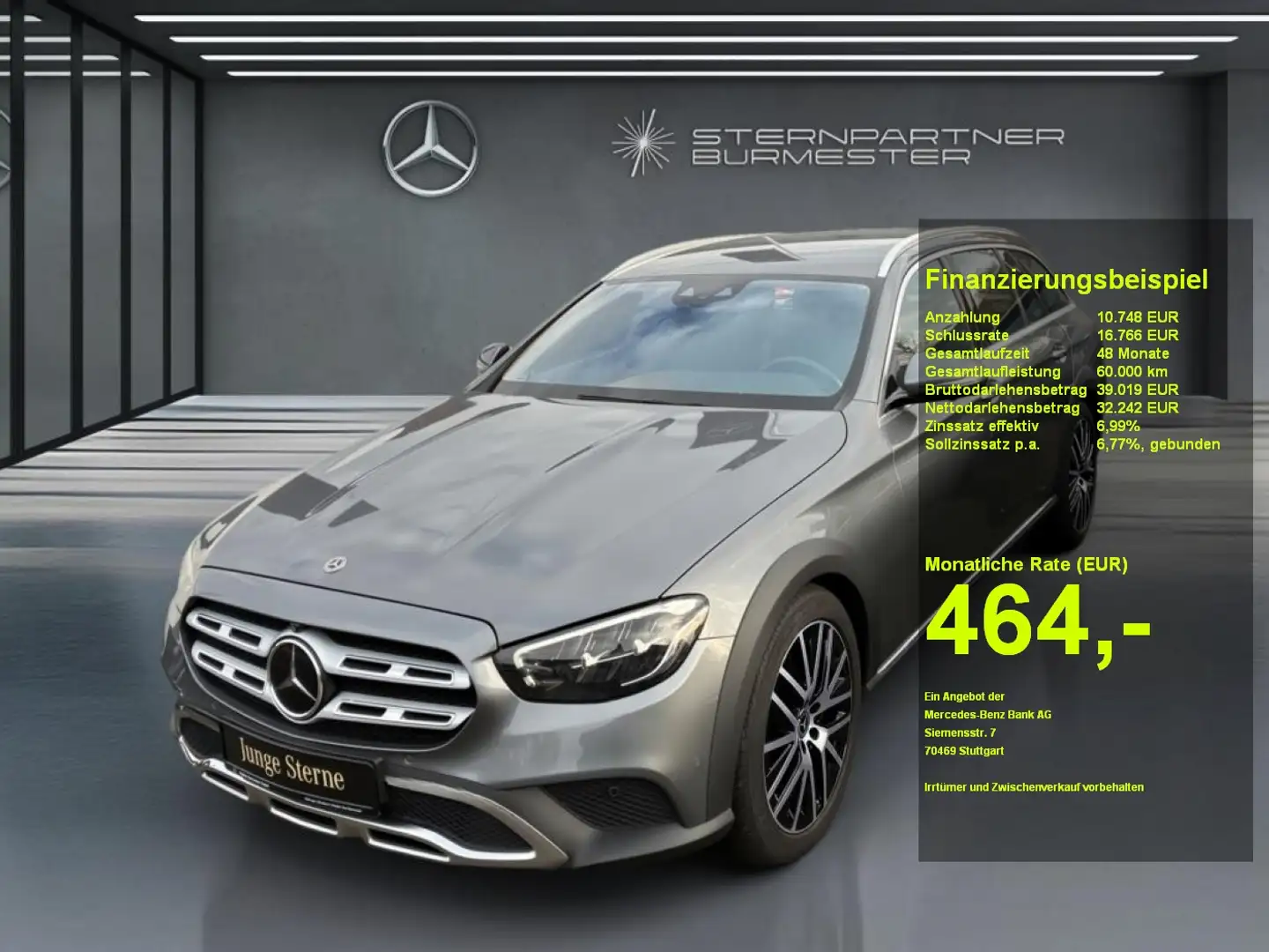 Mercedes-Benz E 220 d 4MATIC T-Modell All-Terrain +Avantgarde Grau - 1