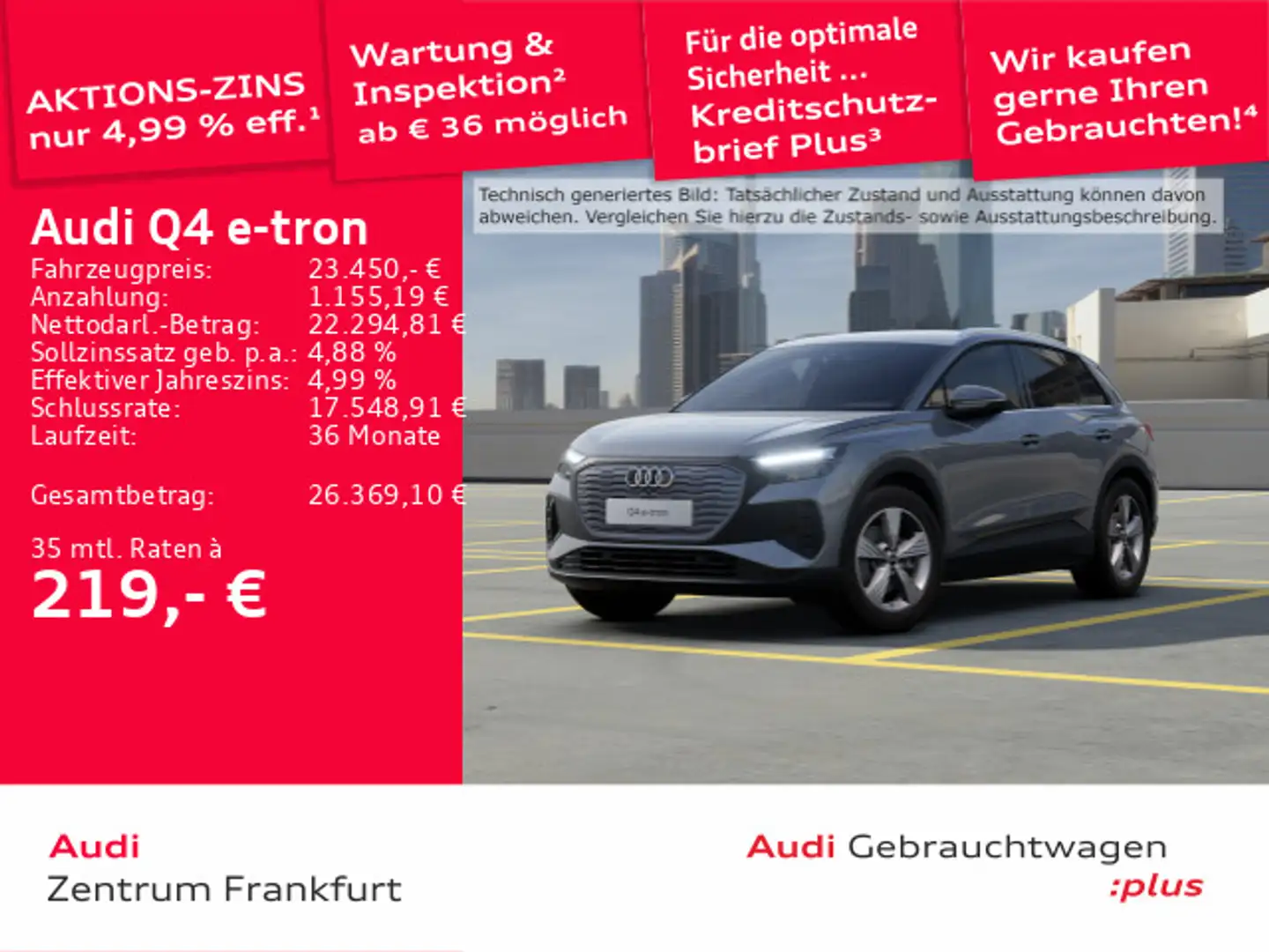 Audi Q4 e-tron Q4 35 e-tron LED DAB PDC Sitzheizung Grau - 1