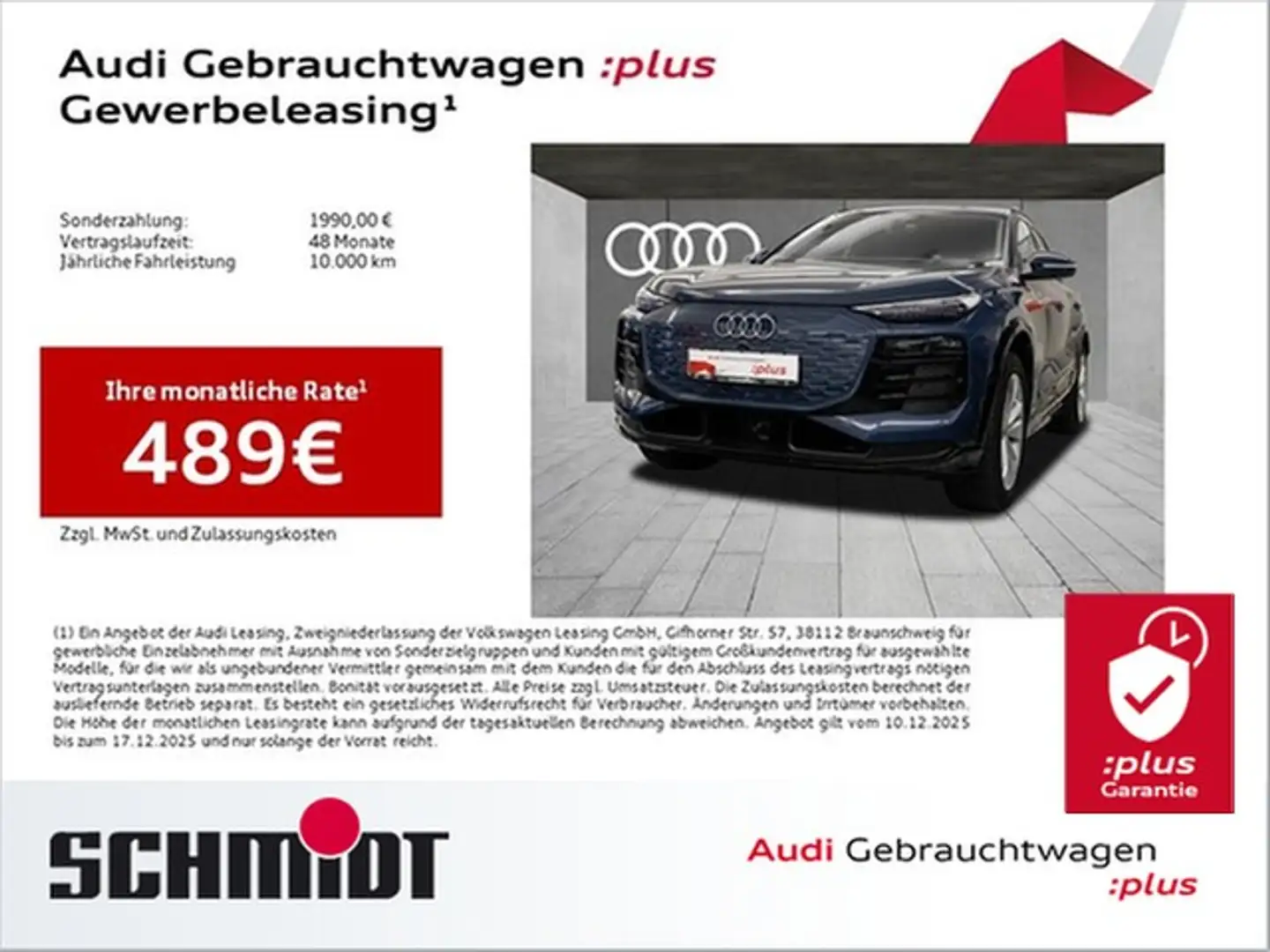 Audi Q6 e-tron performance HuD B&O LED+ Sports. ACC Blau - 1