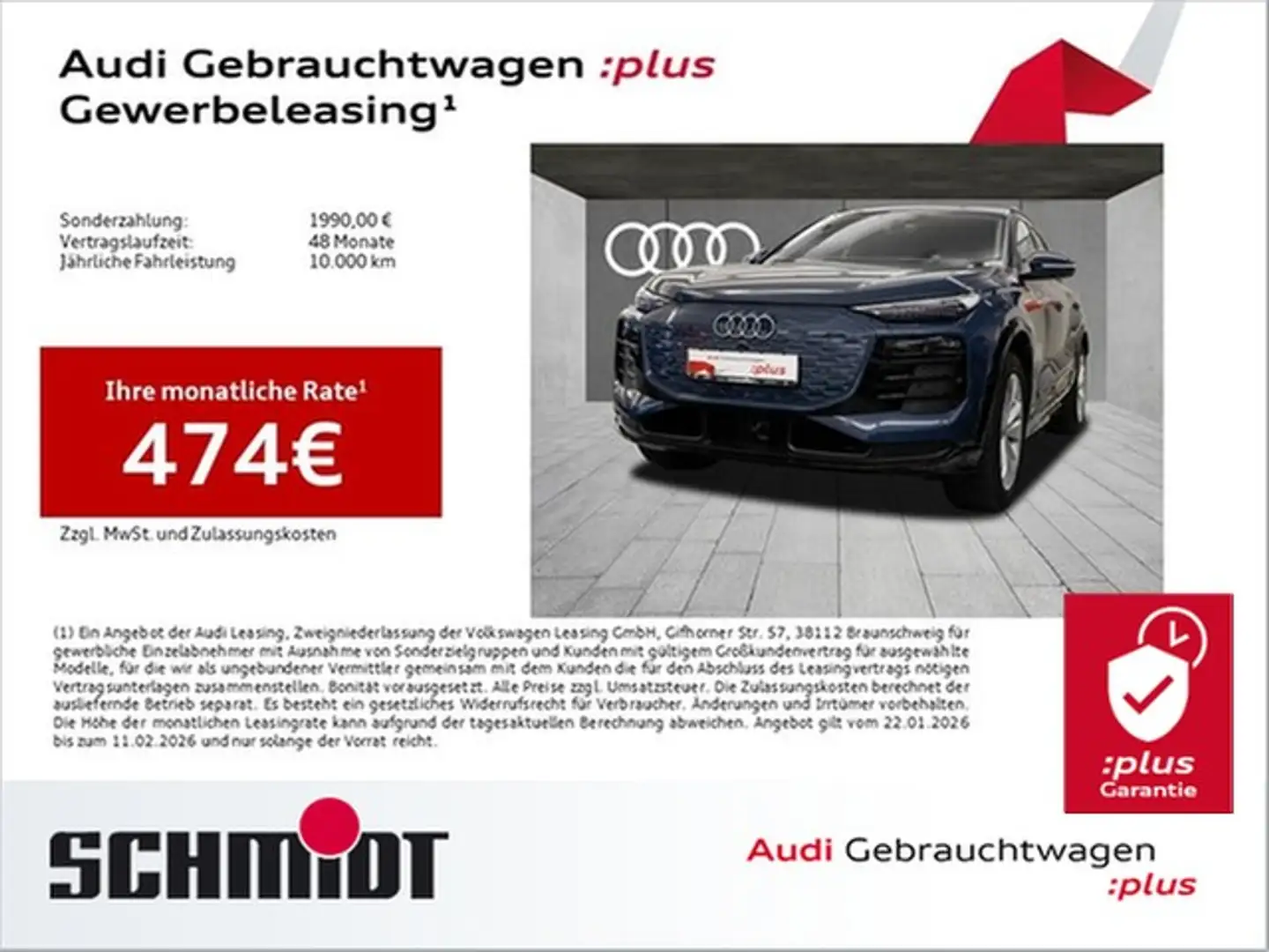 Audi Q6 e-tron performance HuD B&O LED+ Sports. ACC Blau - 1