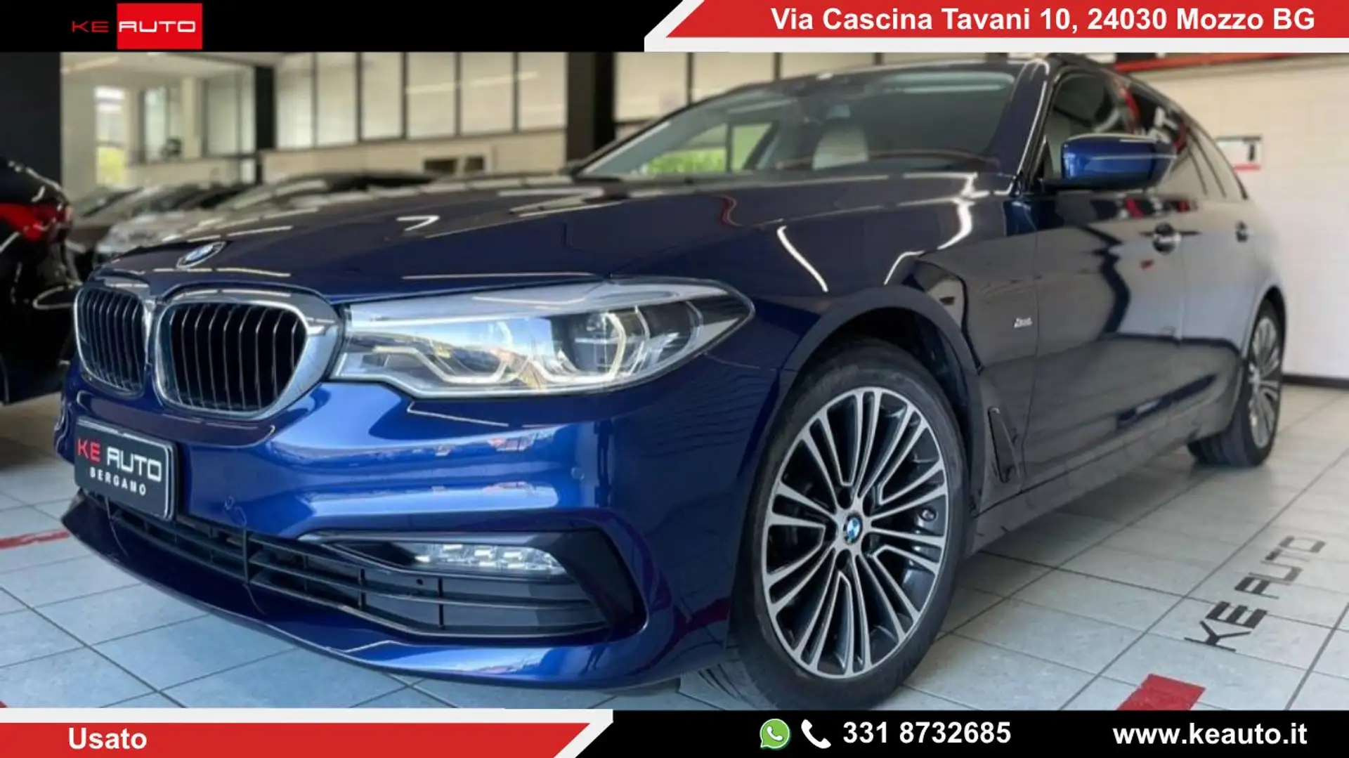 BMW 520 d Touring Luxury auto Blu/Azzurro - 1