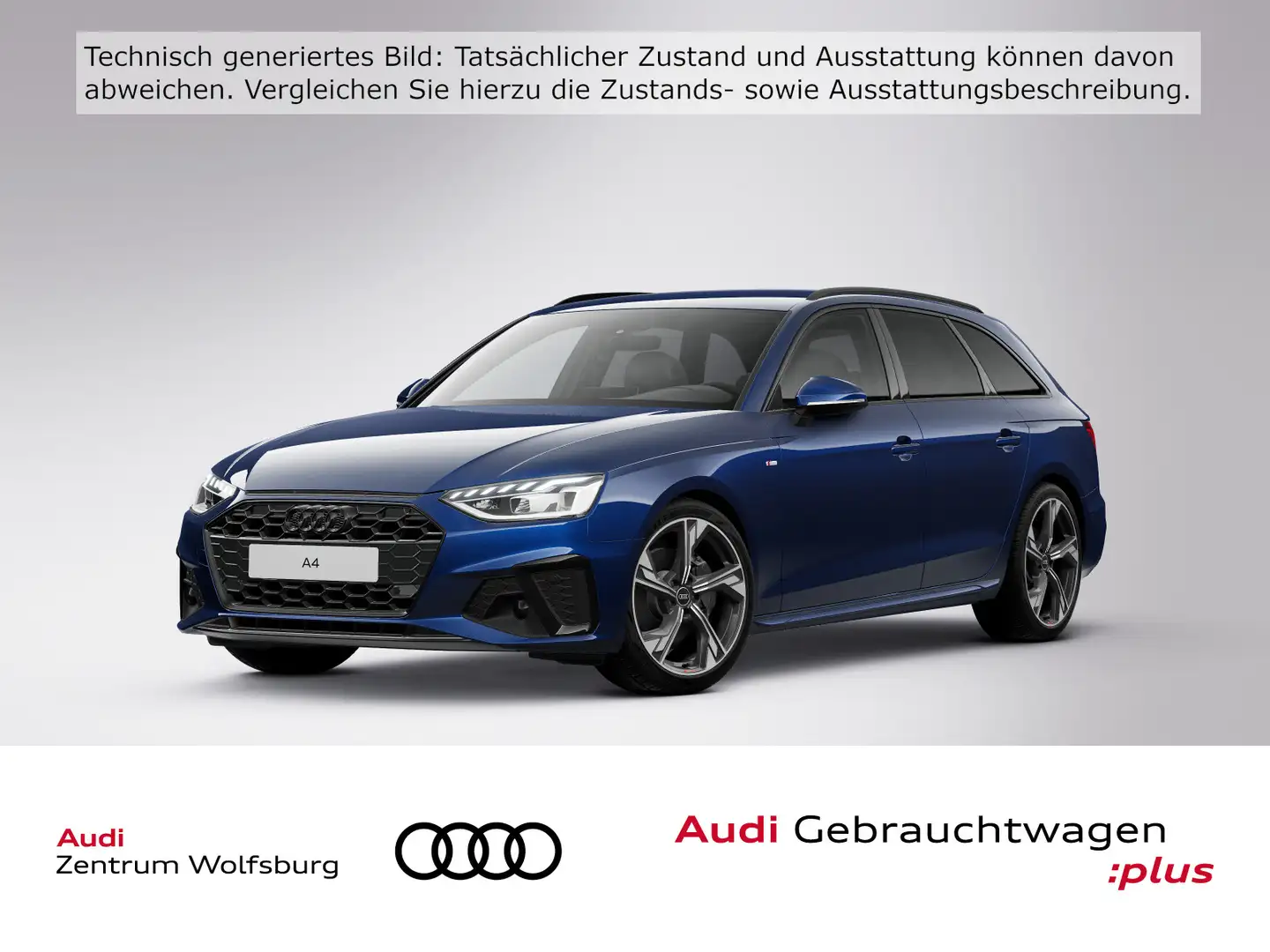 Audi A4 40 TDI S-tronic S line Rückkam/Multilen Blau - 1