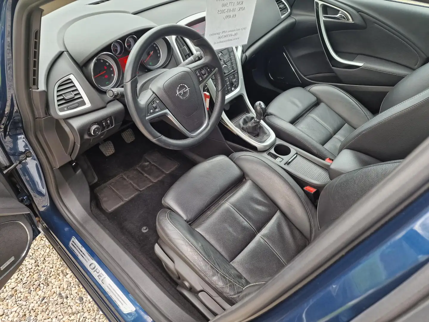 Opel Astra 1.4 Turbo Sport 5-drs LEER/airco/CRUISE/6-bak Blauw - 2