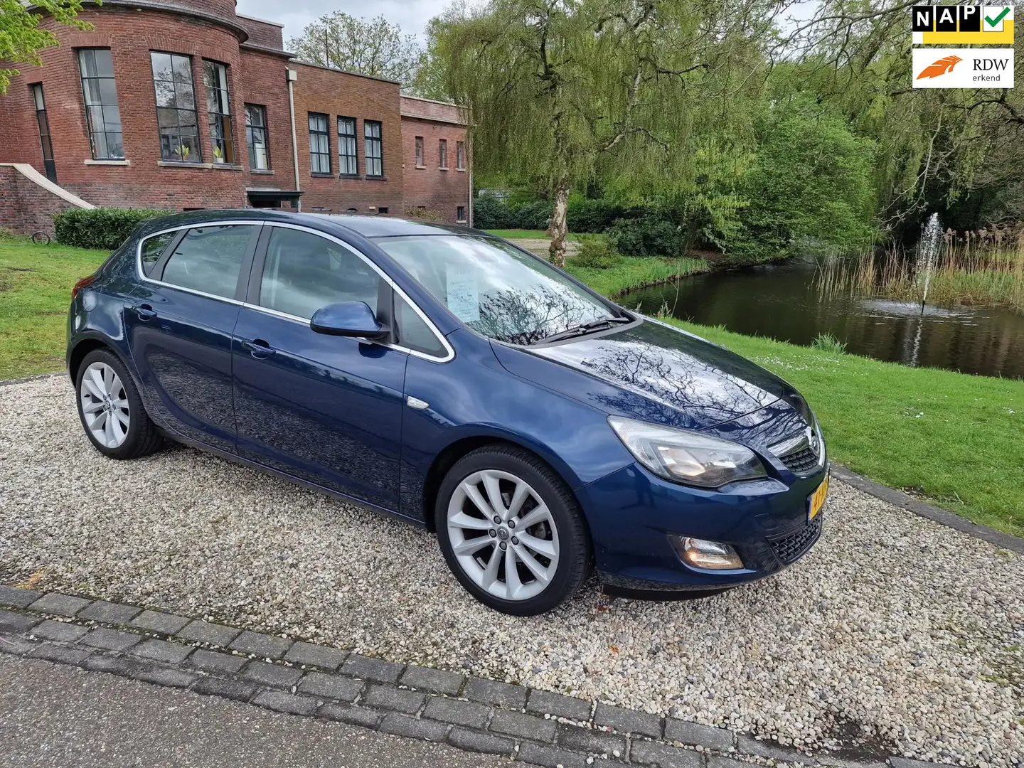 Opel Astra 1.4 Turbo Sport 5-drs LEER/airco/CRUISE/6-bak Blauw - 1
