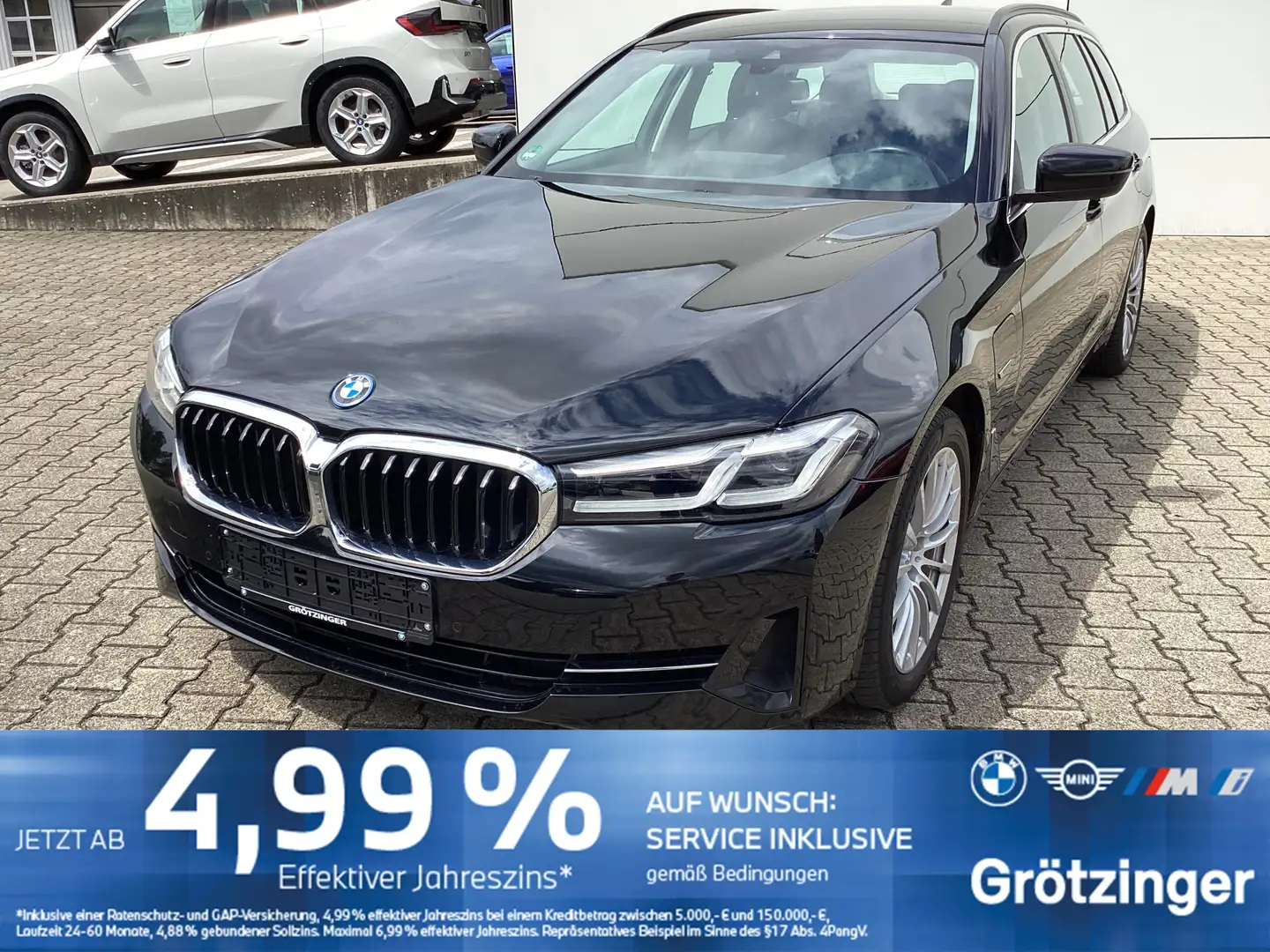 BMW 530 e Touring LED+AHK+SHZ+ParkAss+DrivingAss Schwarz - 1