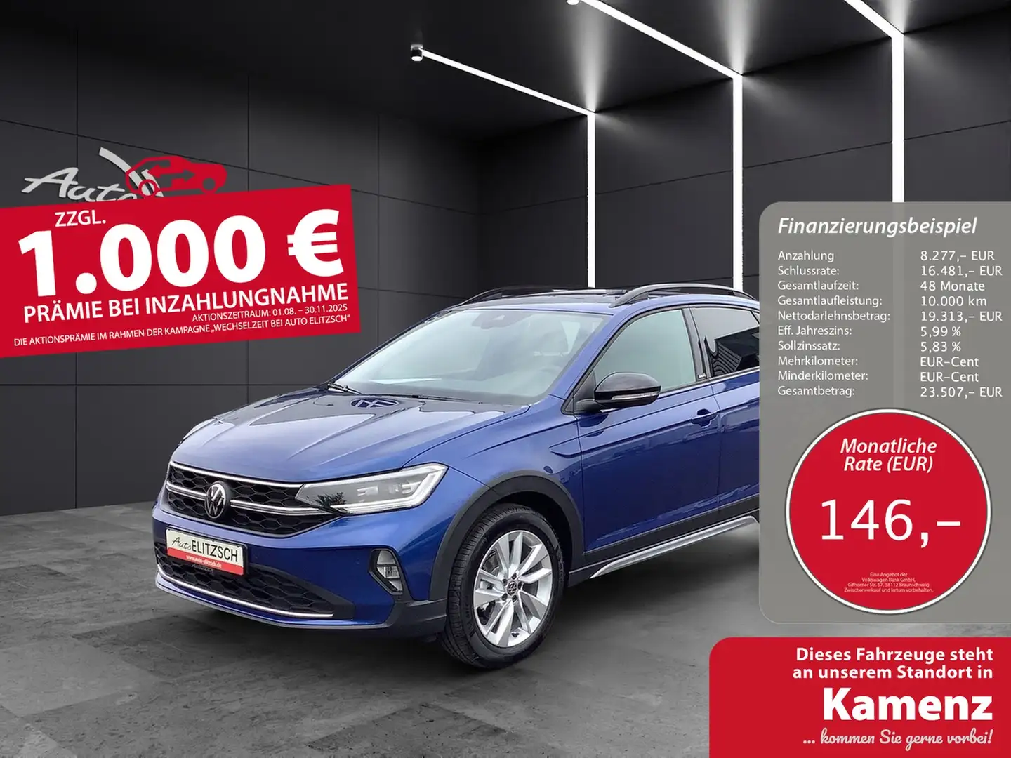 Volkswagen Taigo Move DSG Matrix Kamera ACC Navi Blau - 1