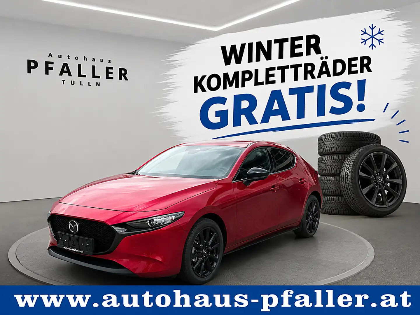 Mazda 3 Mazda3 e-Skyactiv-G140 Homura Aut. Rot - 1