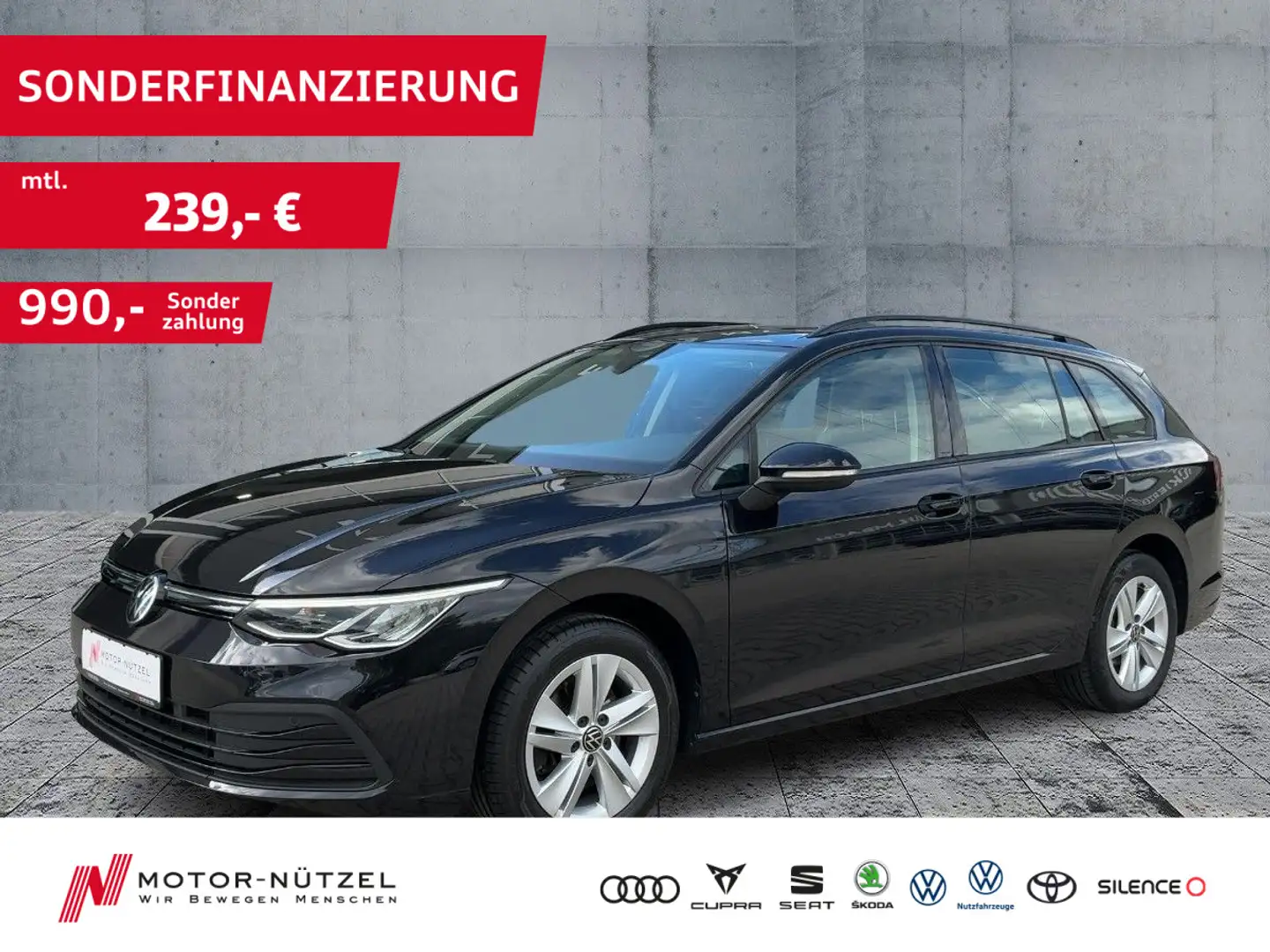 Volkswagen Golf Variant Golf VIII Variant 2.0 TDI LIFE LED+NAVI+AHK+PANO Schwarz - 1