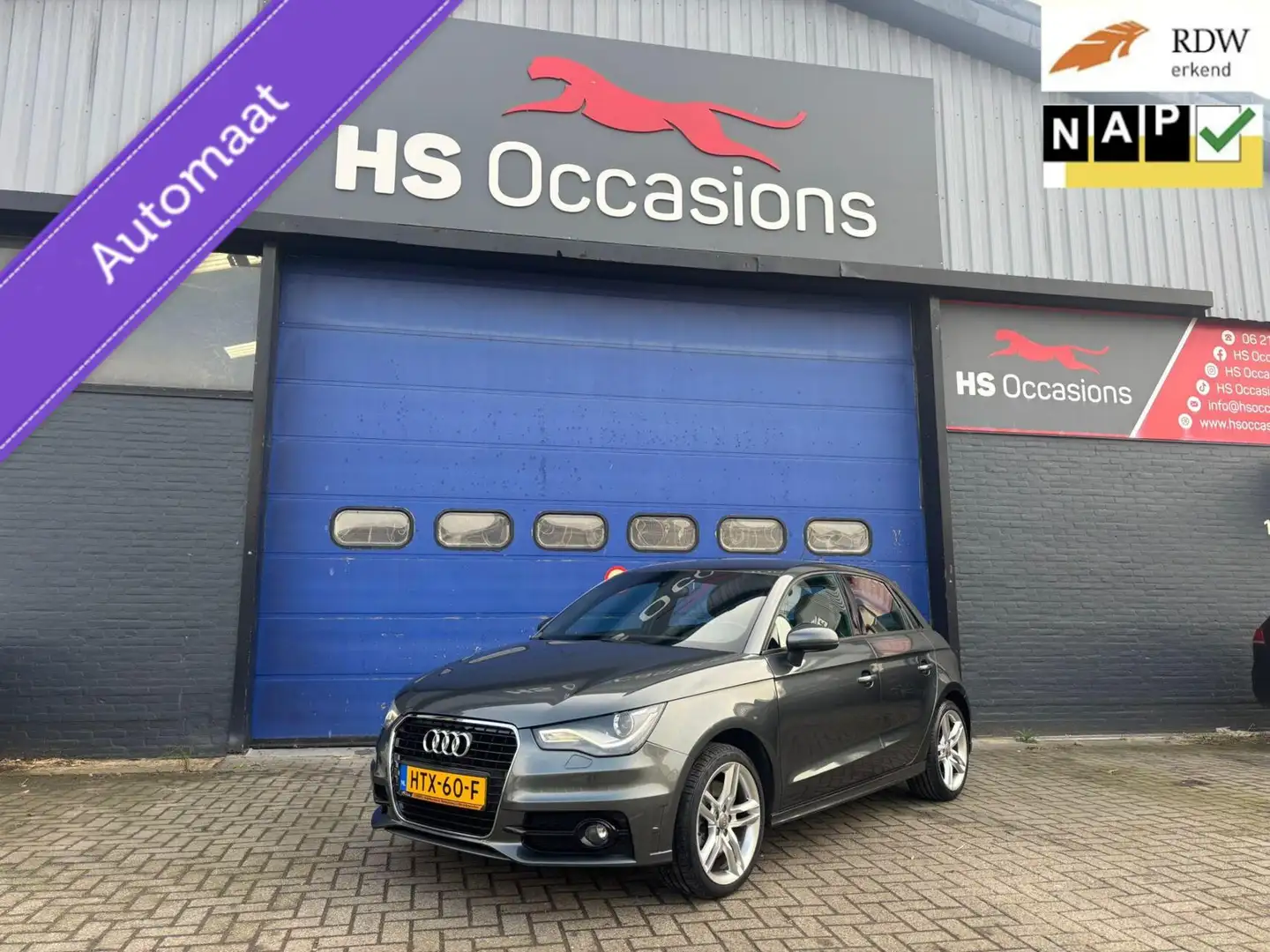 Audi A1 Sportback 1.4 TFSI Sport Pro 3X S Line lage km Grijs - 1