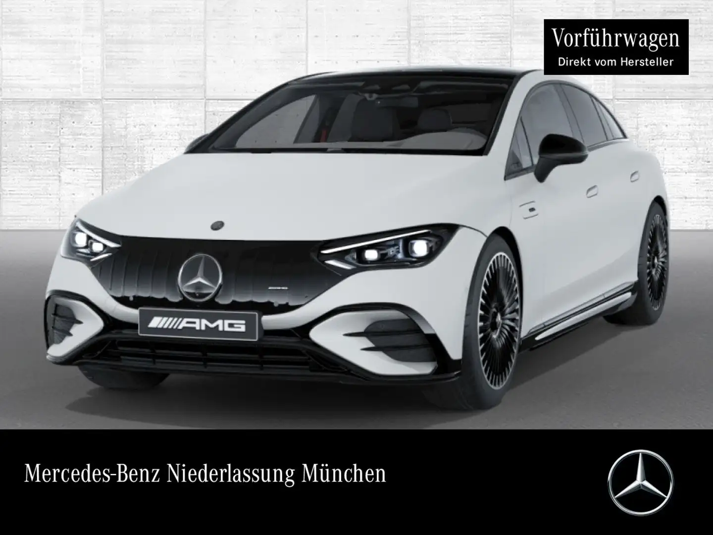 Mercedes-Benz EQE 53 AMG 4M Driversp Fahrass Pano Burmester HUD Weiß - 1