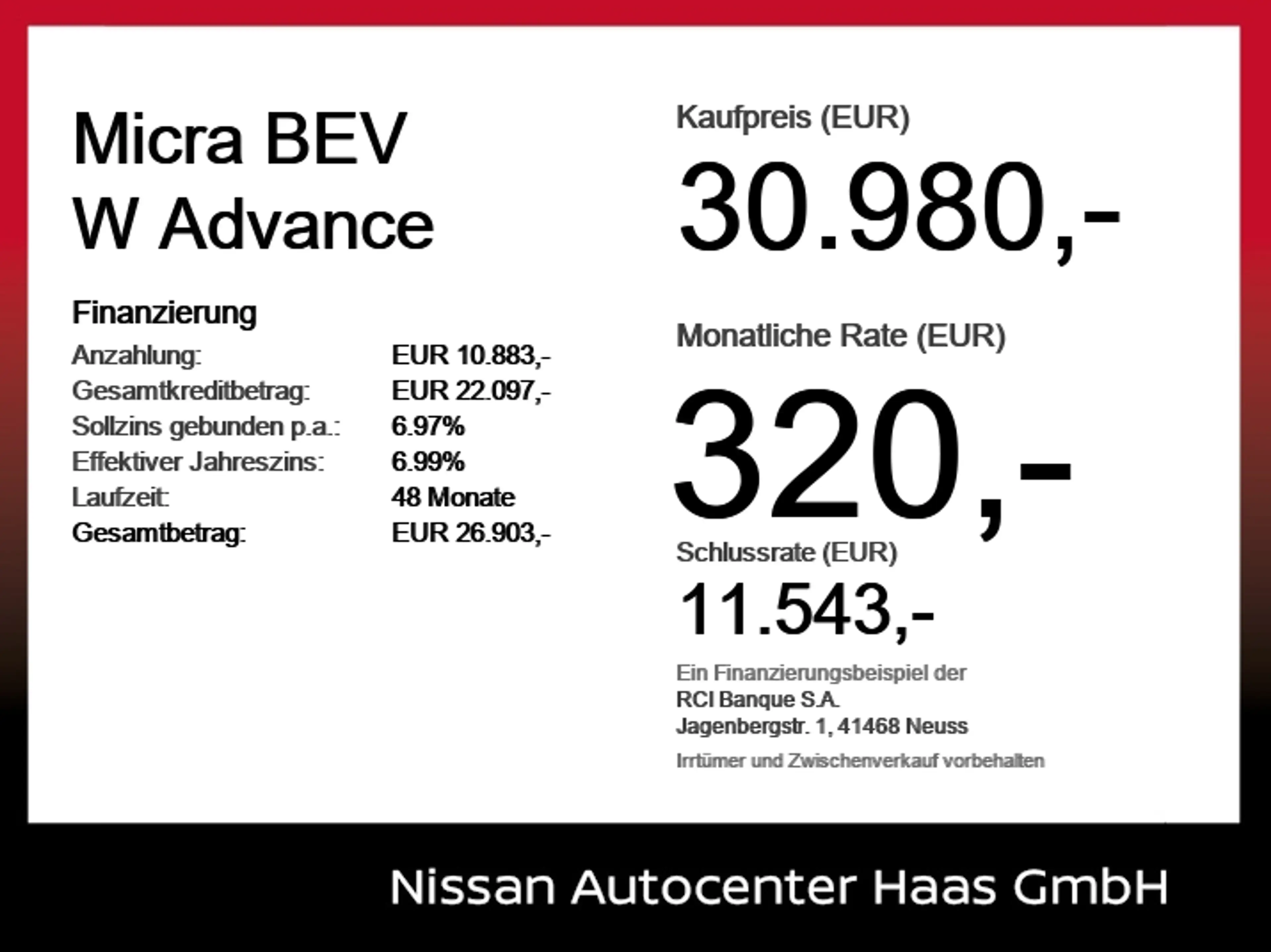 Nissan Micra BEV W Advance ACC+LED+Navi+Fernlichtass. — photo 6