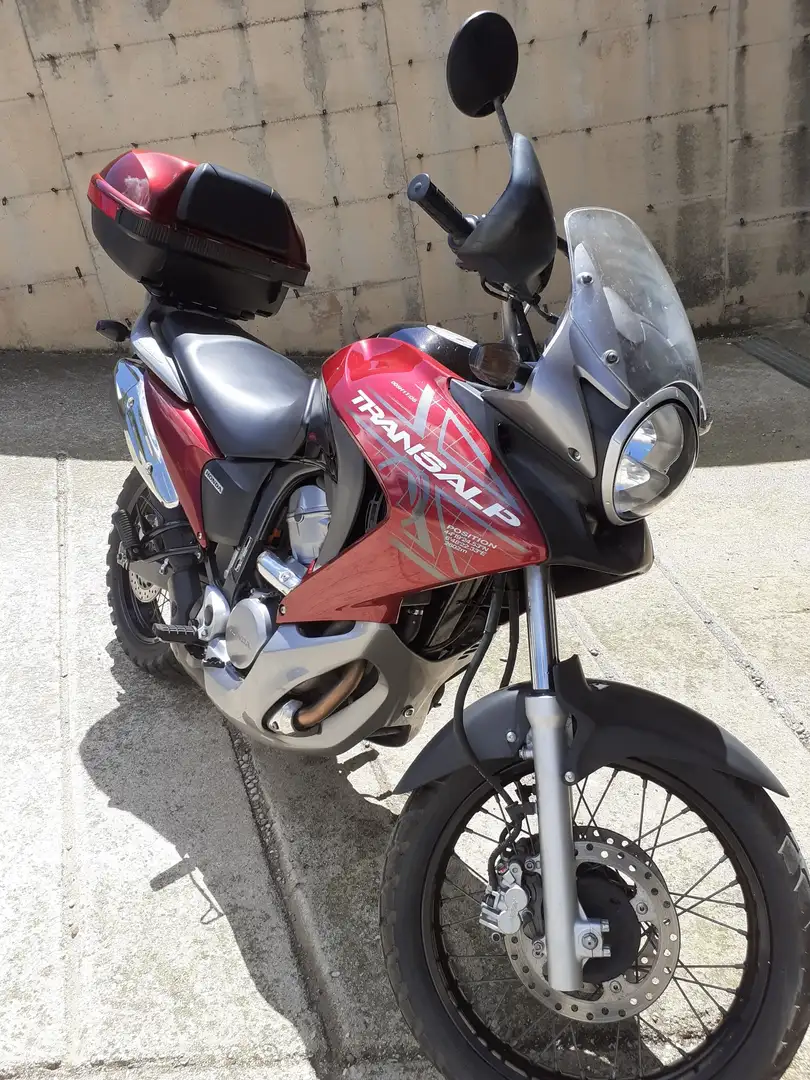 Honda Transalp bauletto originale honda Transalp 700 Rojo - 2