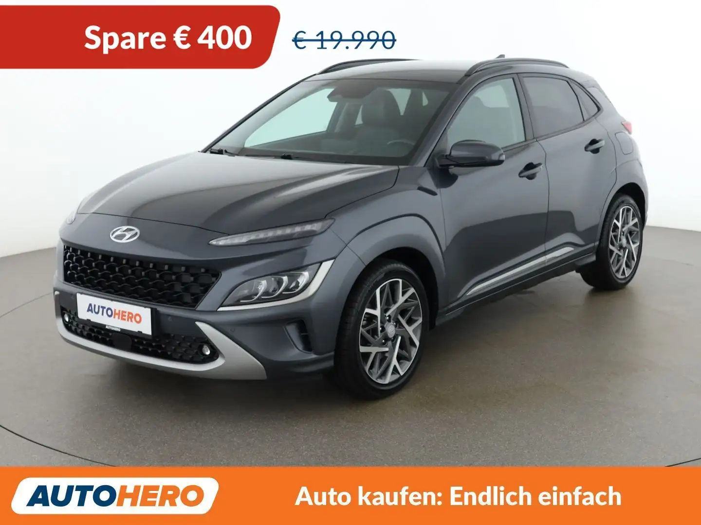 Hyundai KONA 1.6 Hybrid Prestige 2WD Grau - 1