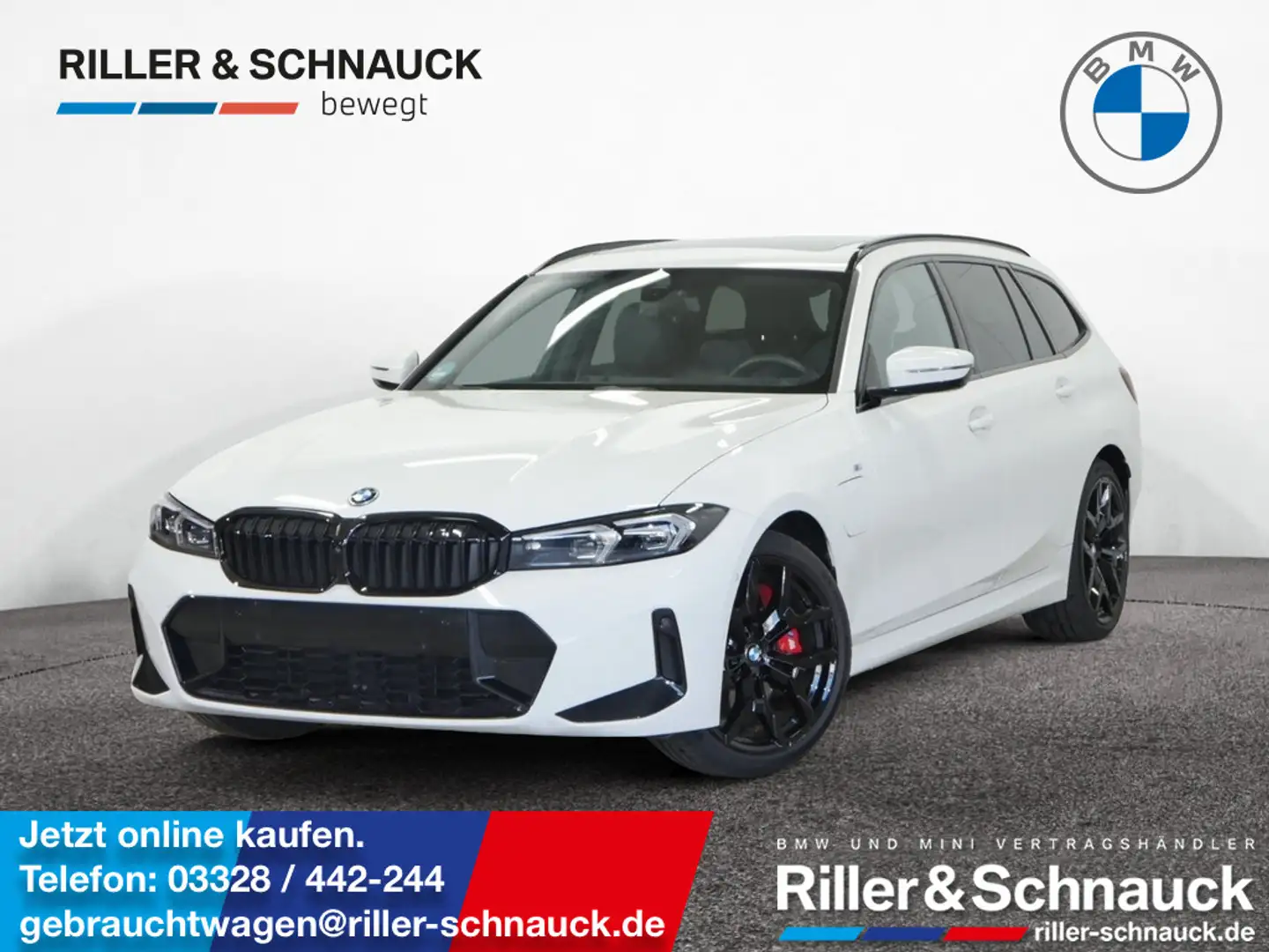 BMW 330 e Touring M Sport Pro AHK+PANO+360°KAM+19 Weiß - 1