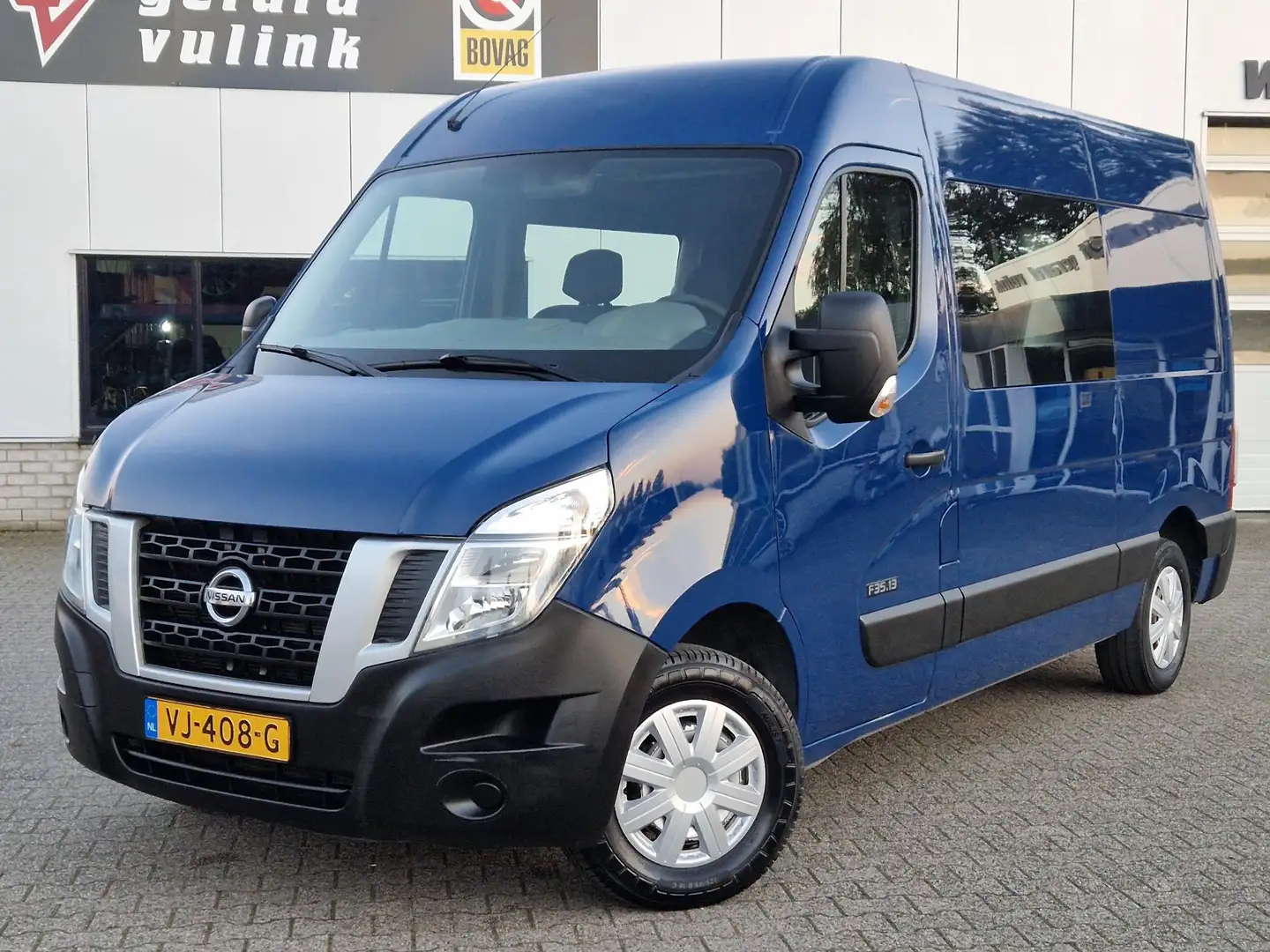 Nissan NV400 2.3 dCi L2H2 DC 6-PERSOONS AIRCO TREKHAAK Blauw - 2