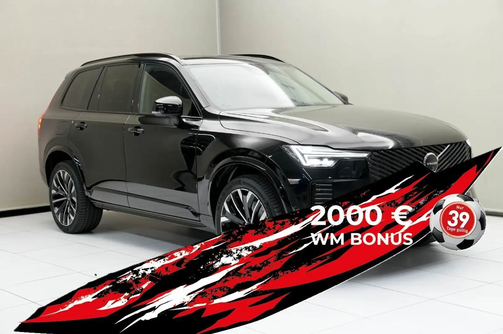 Volvo XC90 Plus, T8 Plug-in Hybrid, Elektrisch/Benzin, Dark, Schwarz - 2
