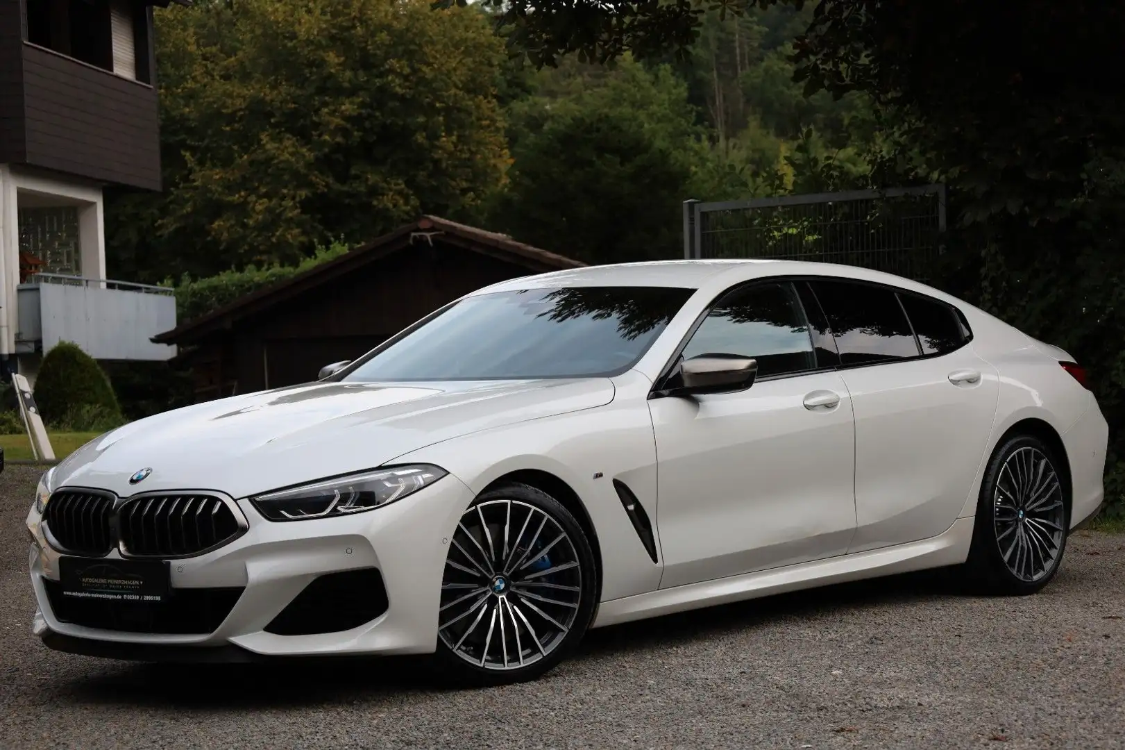 BMW M850 i xDrive Gran Coupe/LASER/H&K/HUD/360°/ACC/ Weiß - 1
