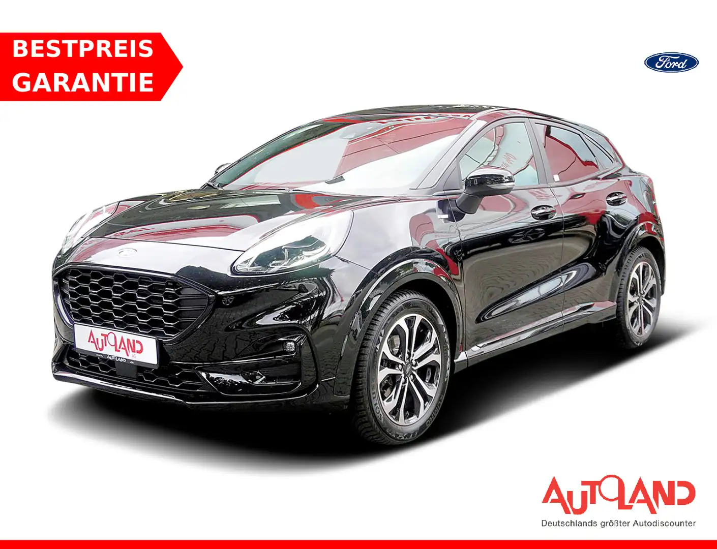 Ford Puma 1.0 M-Hybrid ST-Line Klimaaut. Navi LED AHK Schwarz - 1