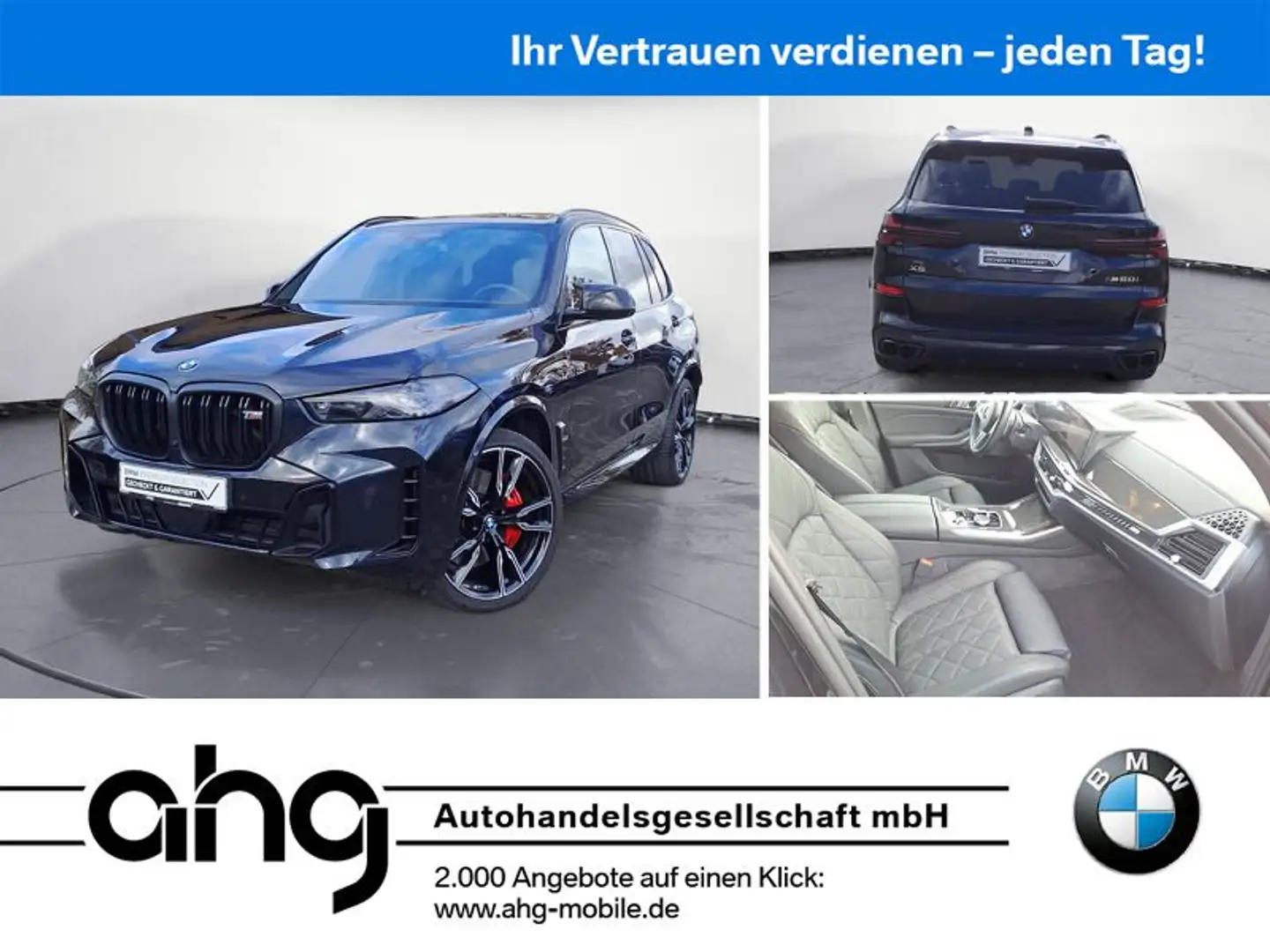 BMW X5 M60i M-Pro ACC 360° HiFi Panorama Komfortsitz Schwarz - 1