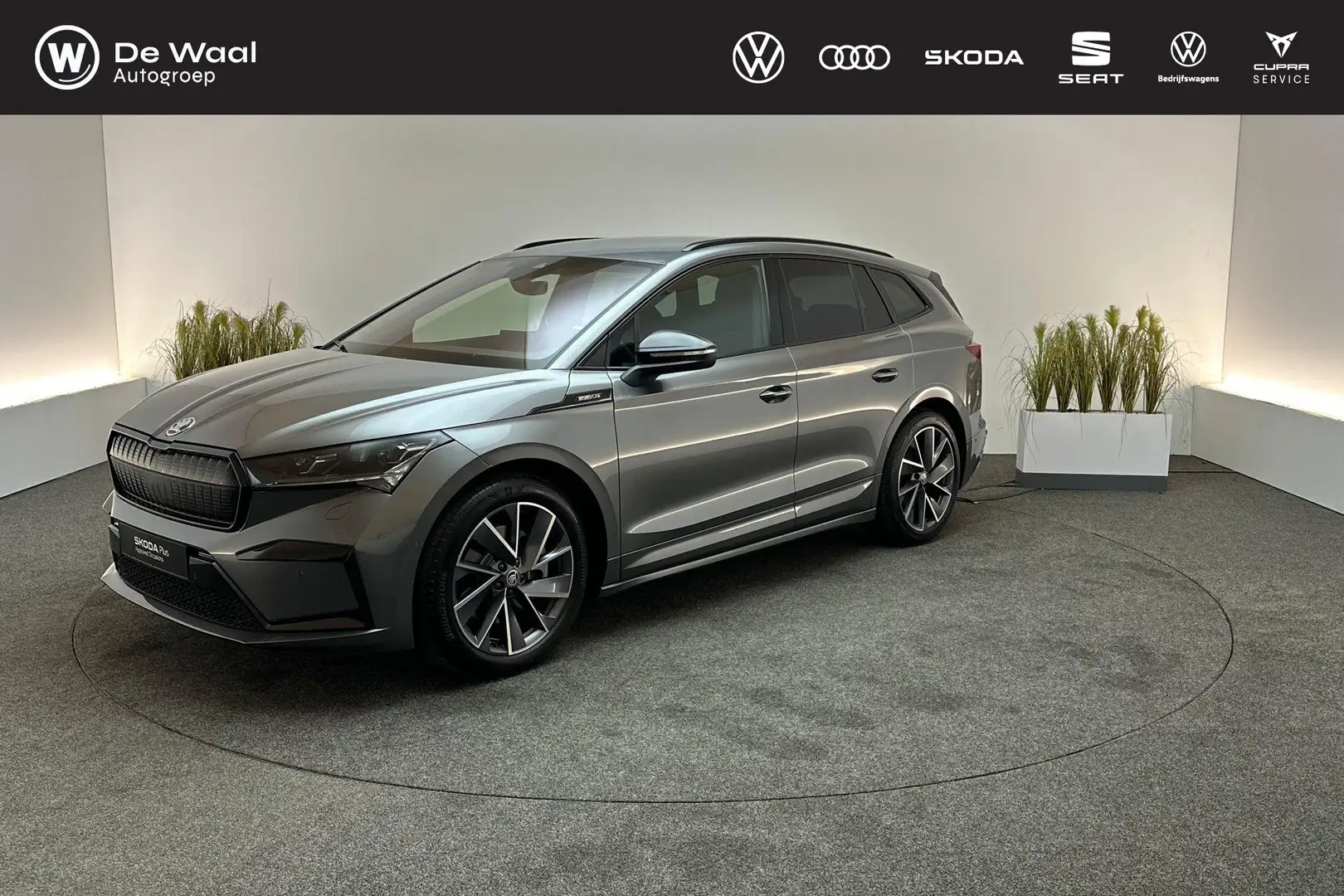 Skoda Enyaq 80 204pk Limited Edition Sportline | Warmtepomp, P Grijs - 1