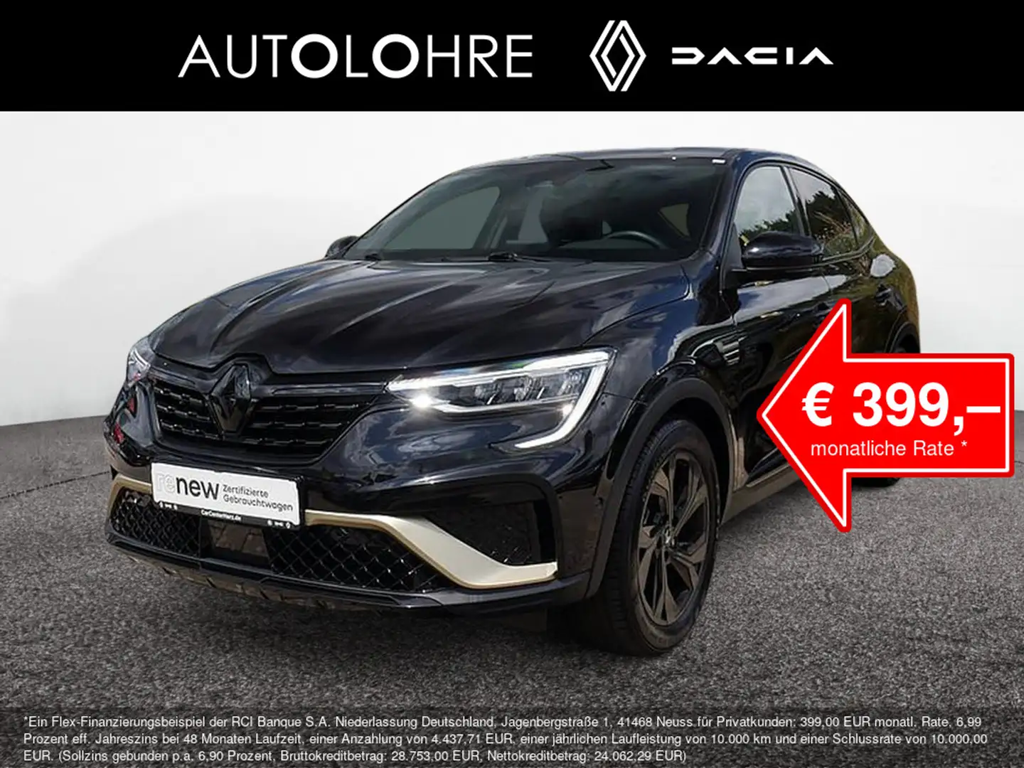Renault Arkana Engineered E-Tech 145 SHZ ACC LED 360° Schwarz - 1
