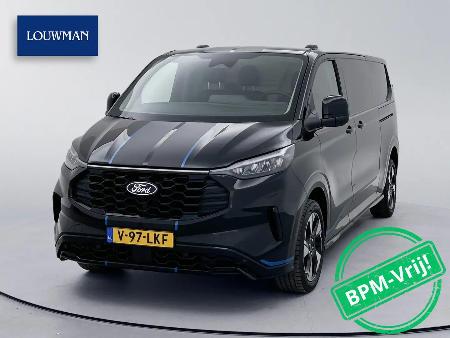 Ford Transit Custom 300 2.0 TDCI L2H1 Sport 170pk Navigatie Dubbele Sc Zwart - 1