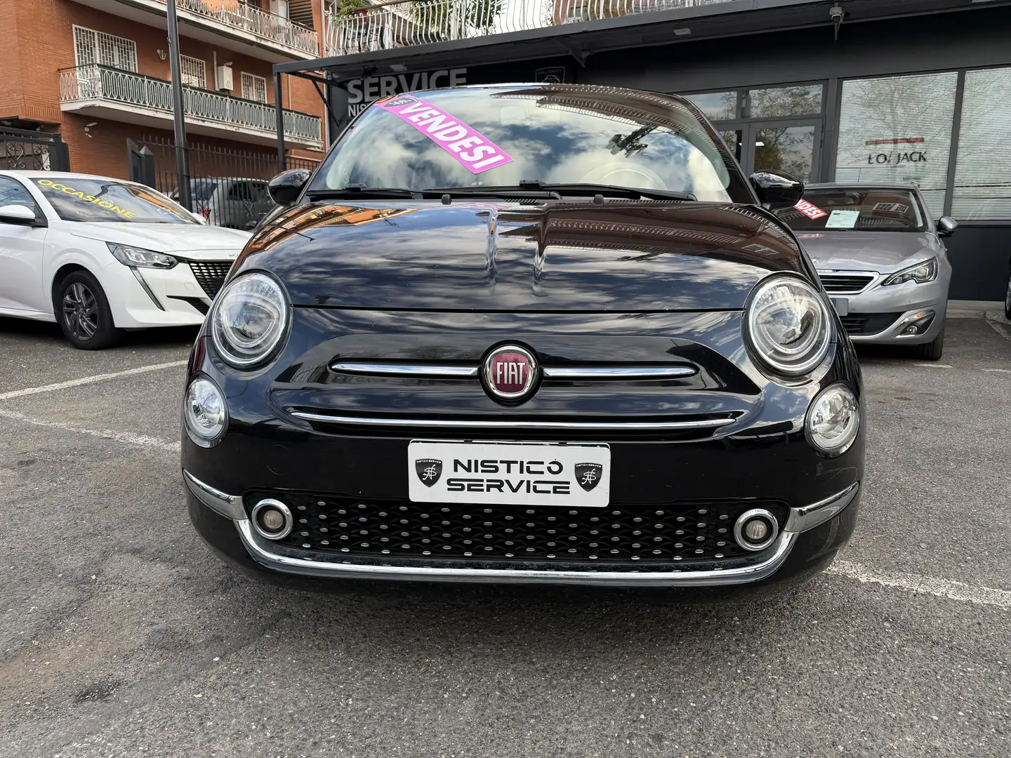 Fiat 500 500 1.2 Lounge 69cv my20 GPL Zwart - 1
