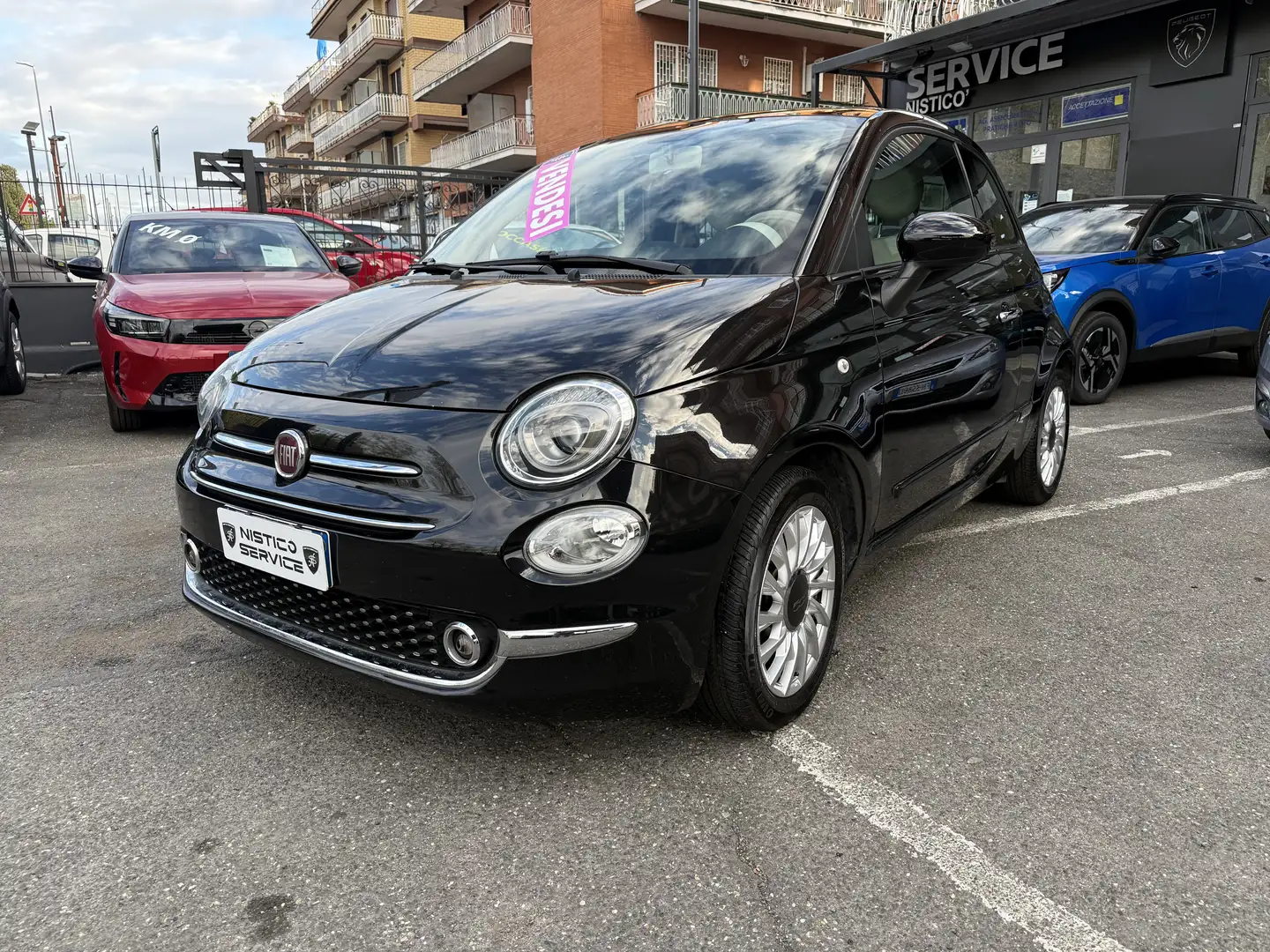 Fiat 500 500 1.2 Lounge 69cv my20 GPL Zwart - 2