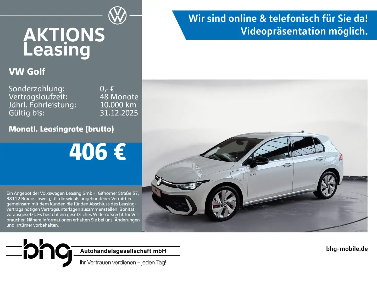 Volkswagen Golf GTE 1.5 GTE eHybrid DSG *AHK*ACC*NAVI* Weiß - 1