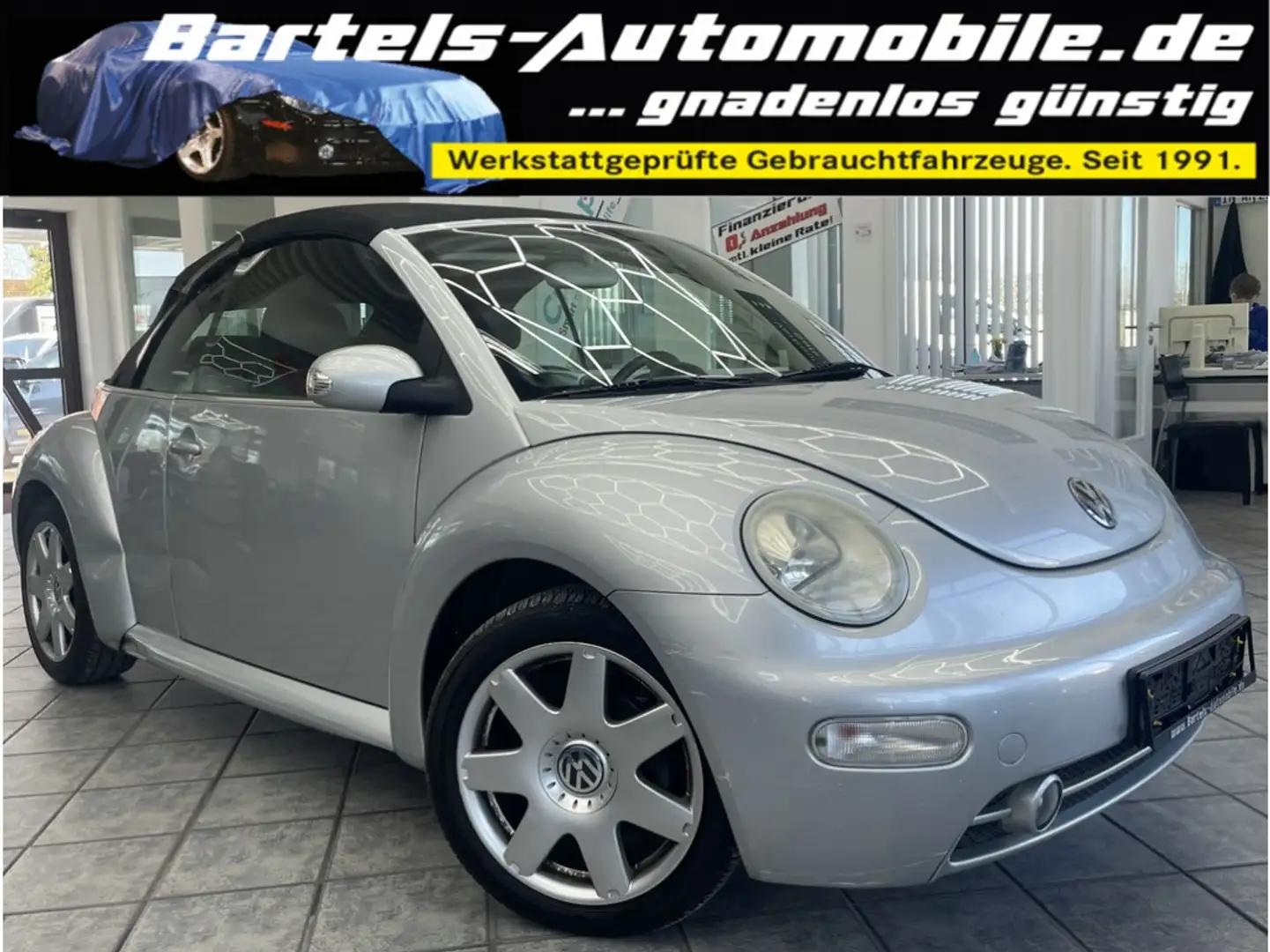 Volkswagen New Beetle Cabrio 2.0 Highline, Leder, Sitzheiz. Gümüş rengi - 1