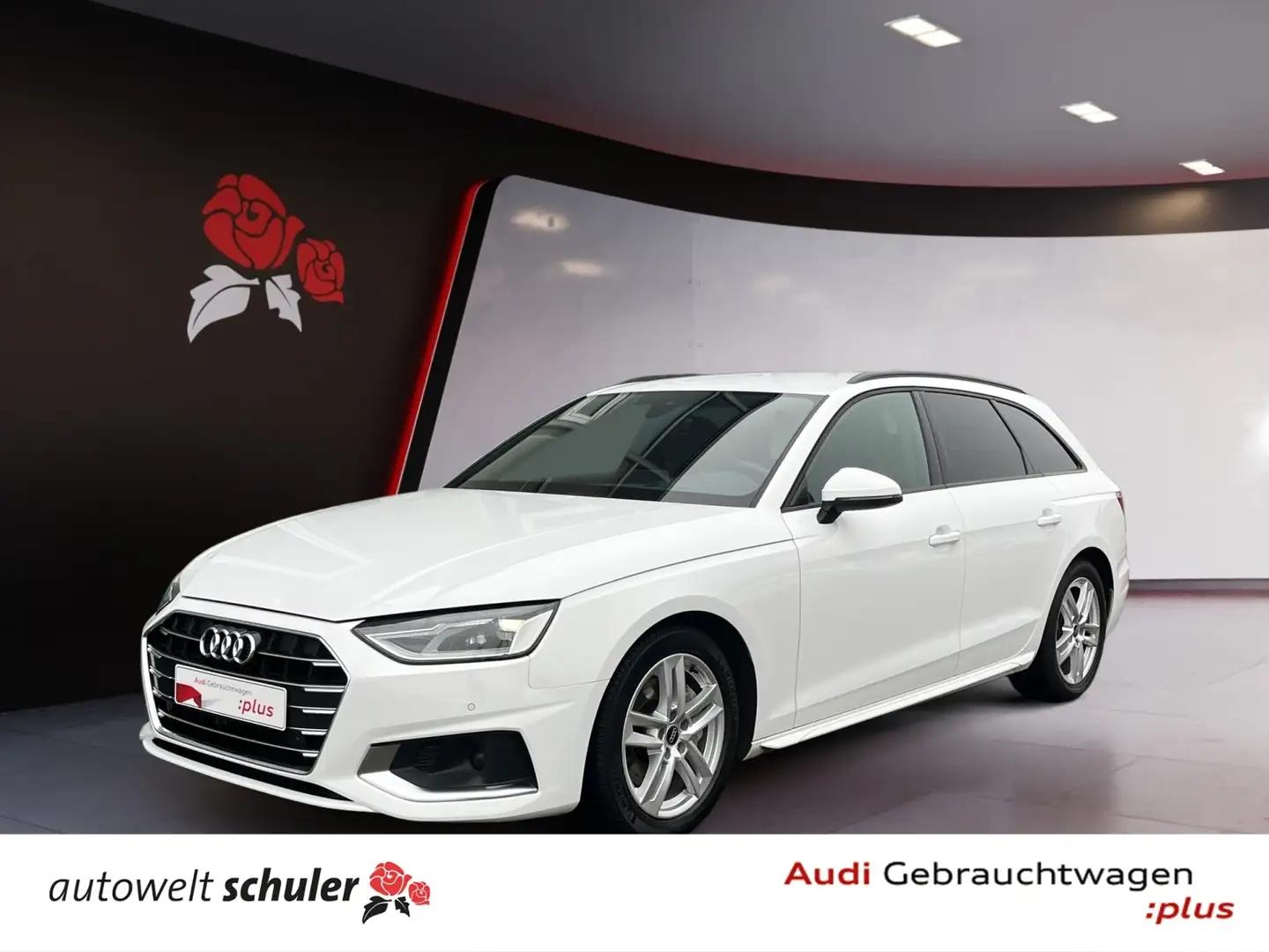Audi A4 Avant 40 2.0 TDI advanced AHK ACC HUD RFK LED Nav Weiß - 1
