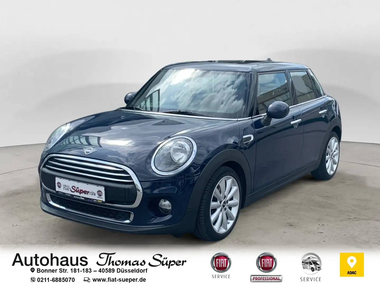 MINI One Vollleder Panorama-/Schiebedach Navi SR+WR auf Alu Blau - 1