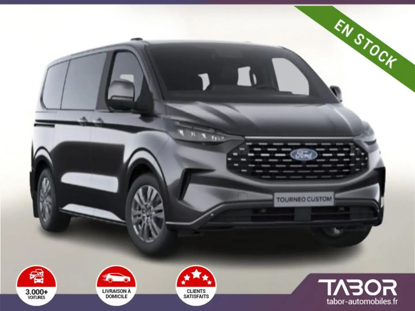 Ford Tourneo Custom 2.0 TDCi 170 Aut Tit 320 L1 Gris - 1