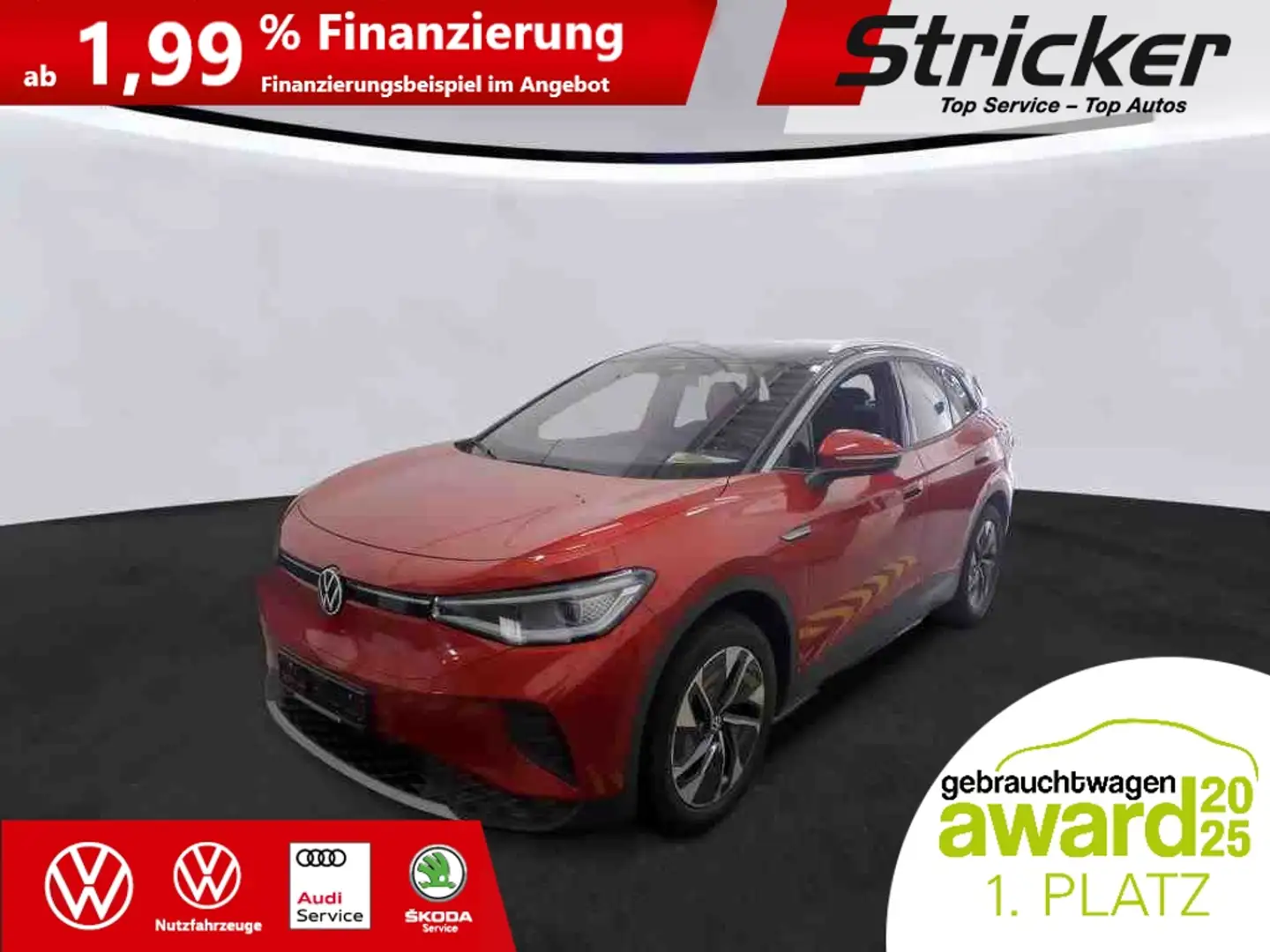 Volkswagen ID.4 Pro Performance 150/77 268,-ohne Anzahlung AHK Pa Rot - 2