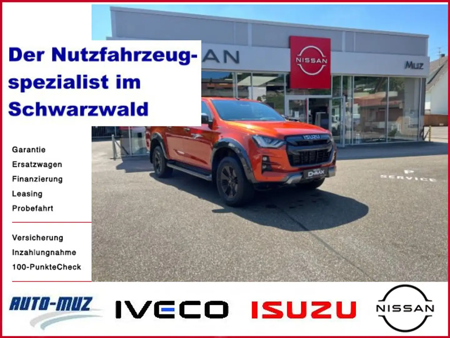 Isuzu D-Max Double Cab 4WD V-CROSS / AHK / Laderraumbe Orange - 1