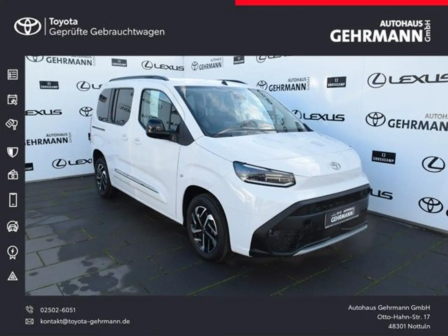 Toyota Proace Verso L1 Team Deutschland Weiß - 1