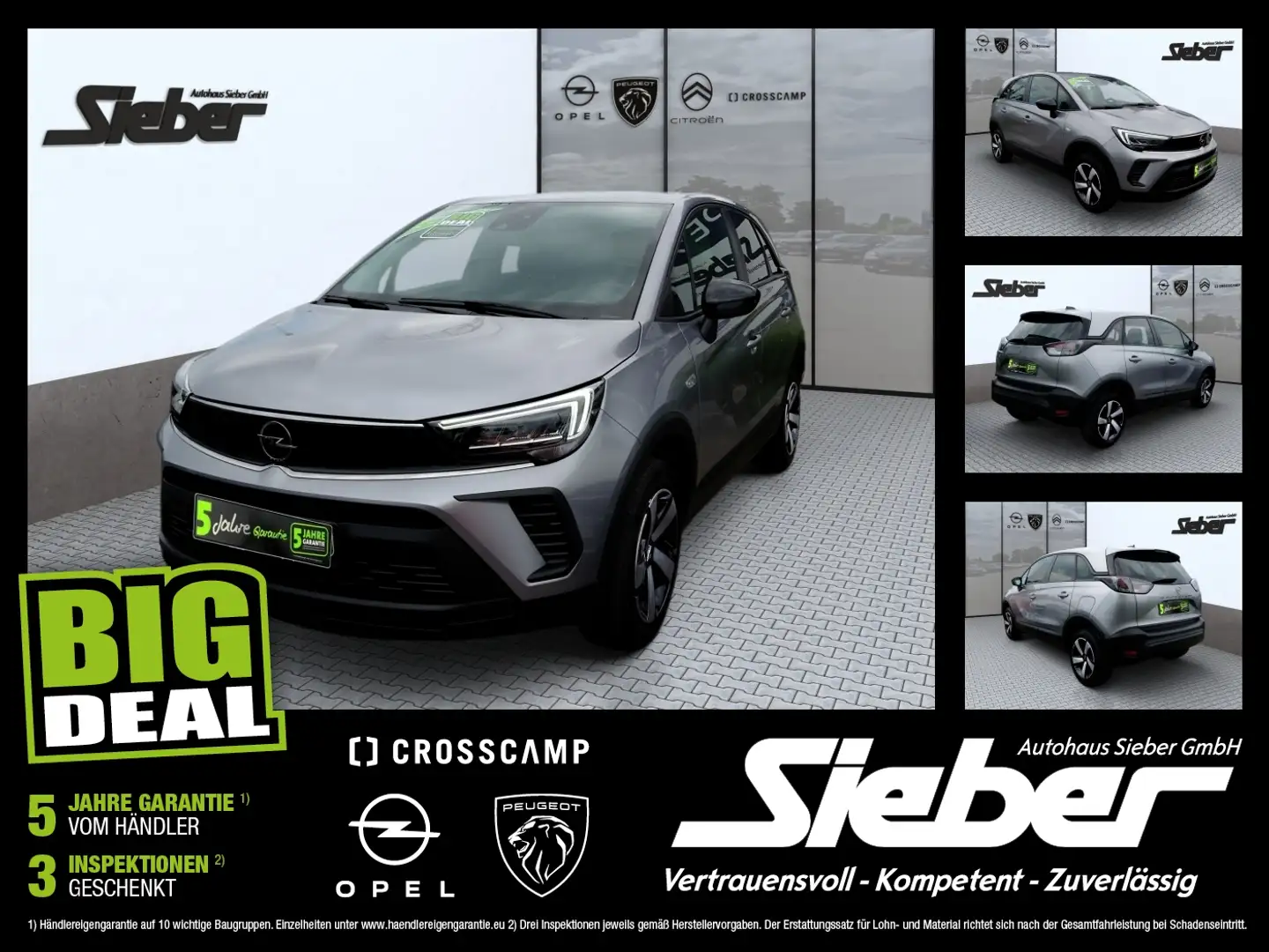 Opel Crossland 1.2 Turbo Edition Grigio - 1