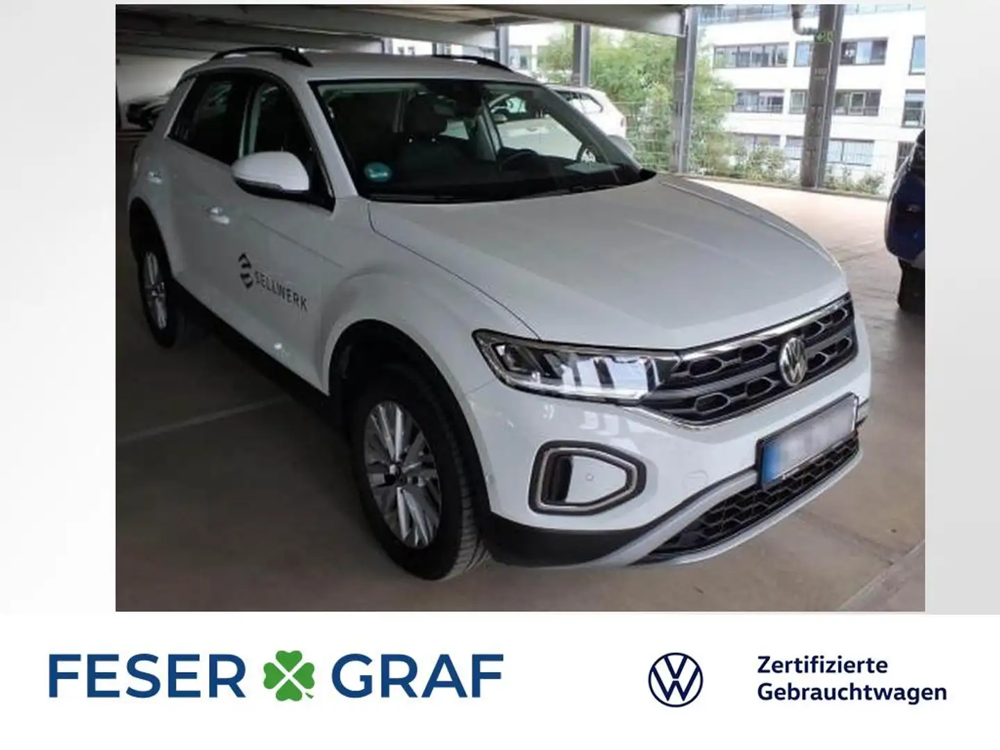 Volkswagen T-Roc Life 2.0 TDI DSG Navi LED ACC SiHz ParkAssist Weiß - 1