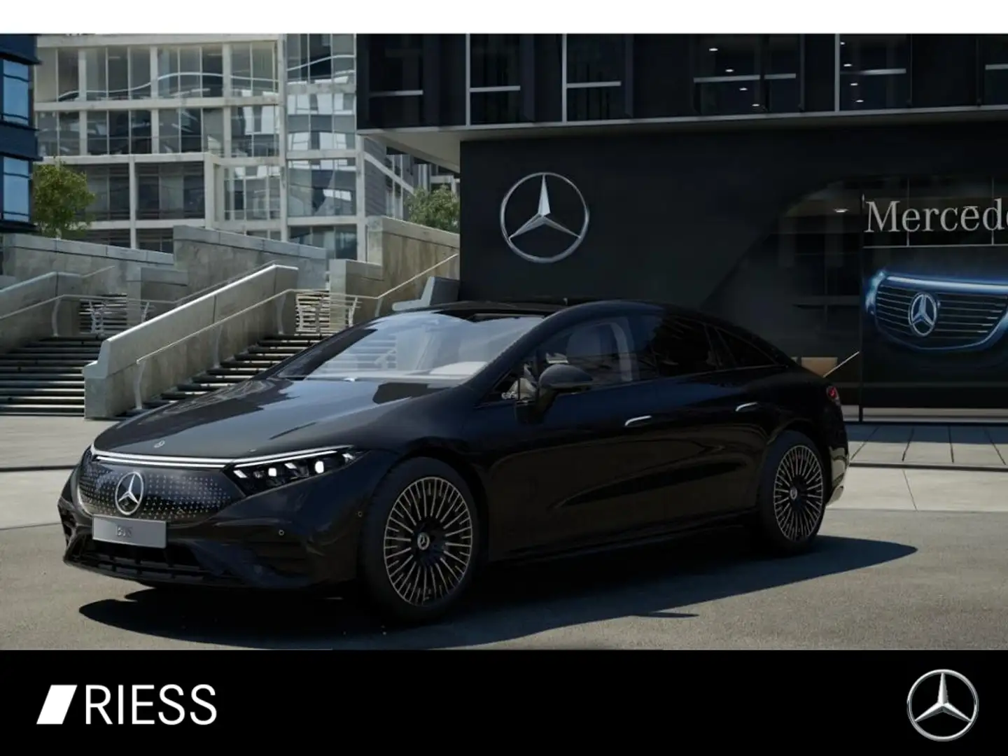 Mercedes-Benz EQS 450+ AMG Sport Night Distr AHK Hyper HUD Burmes Czarny - 1