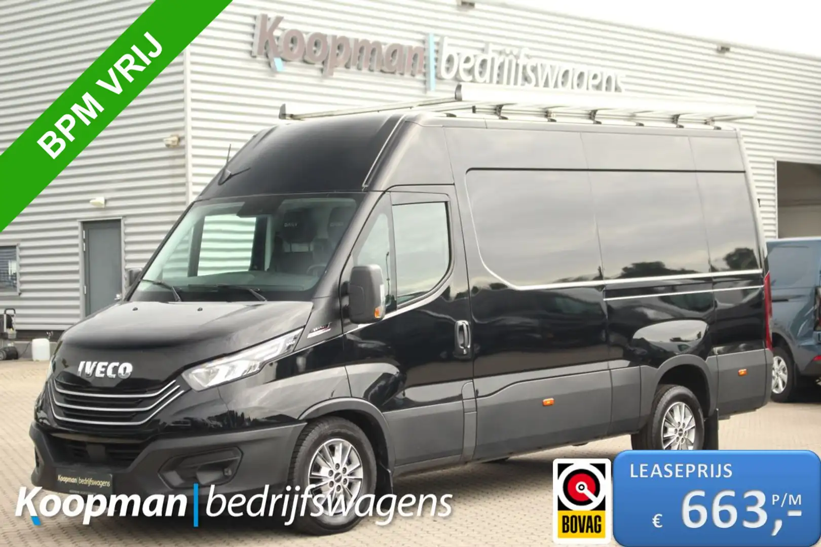 Iveco Daily 35S18A8 3.0 180pk 352 L2H2 | Automaat | Navi | Cam Zwart - 1