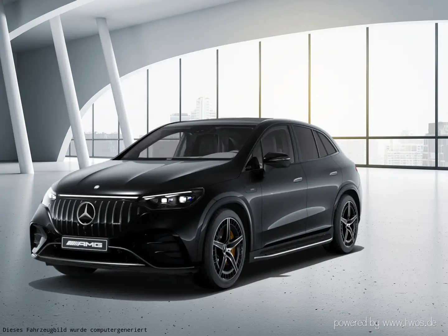 Mercedes-Benz EQE SUV EQE 43 4M SUV Keramik Burmester Pano AMG Line Navi Schwarz - 2
